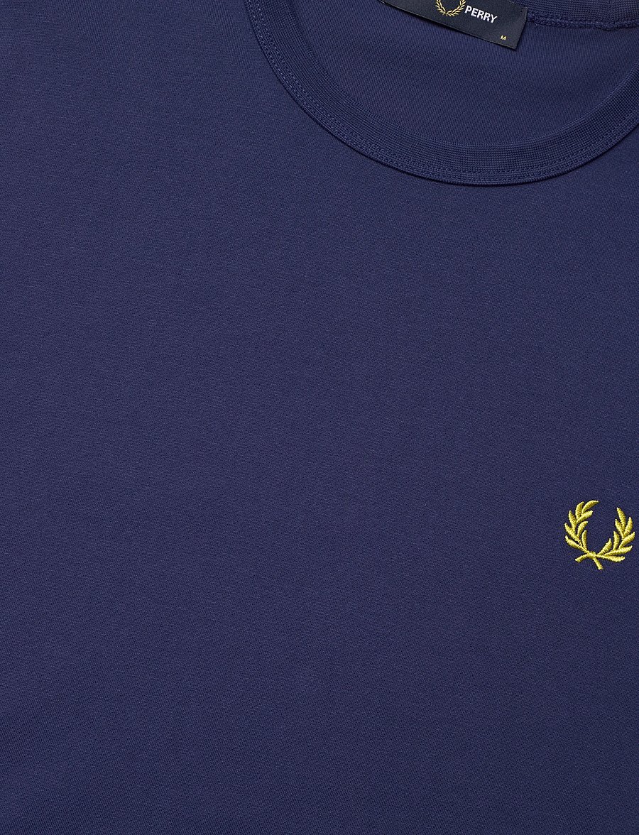 Fred Perry - RINGER T-SHIRT - short-sleeved t-shirts - french navy - 4