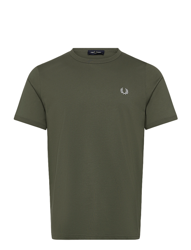 Fred Perry - RINGER T-SHIRT - kurzärmelig - laurel wreath green - 1