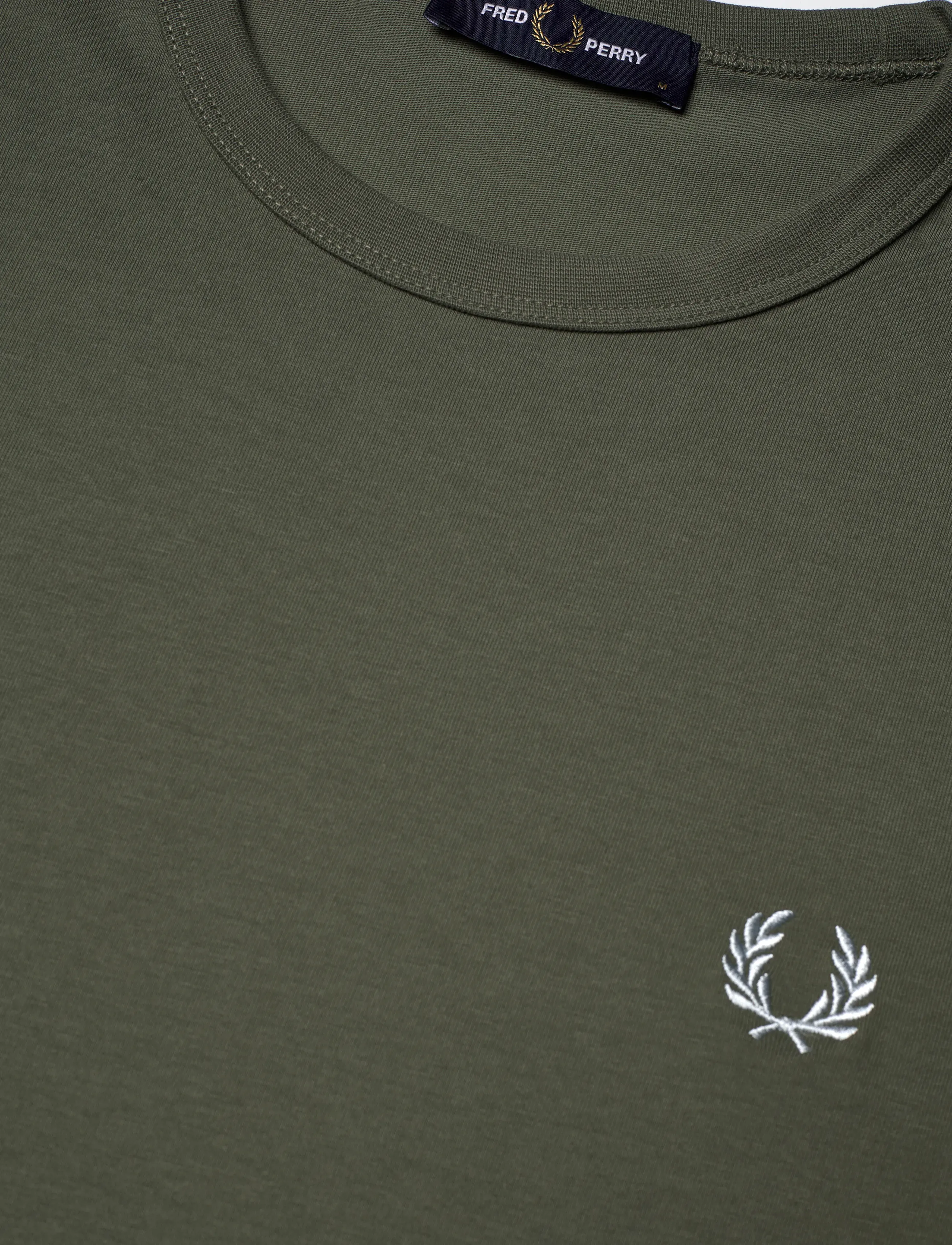 Fred Perry - RINGER T-SHIRT - kurzärmelig - laurel wreath green - 4