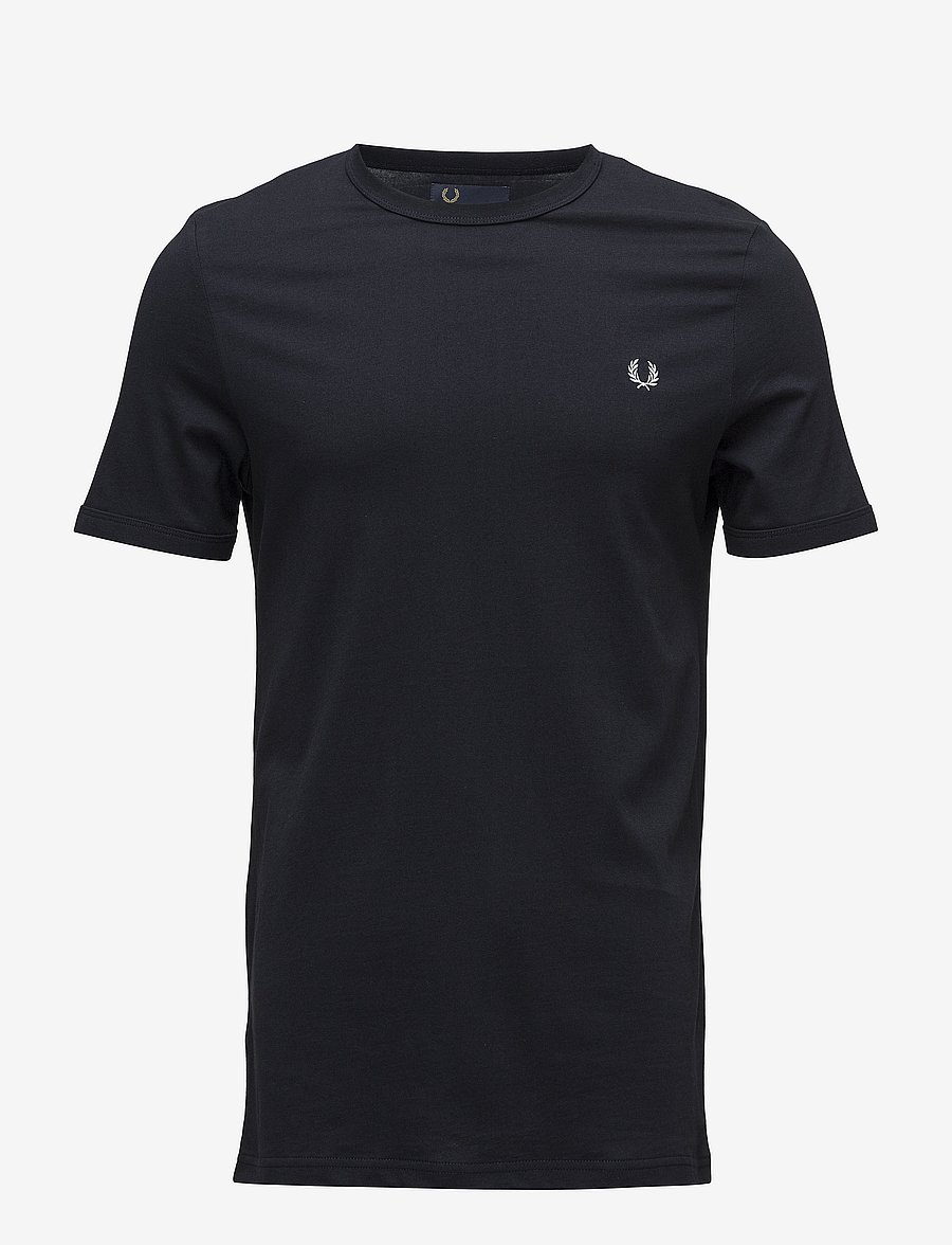Fred Perry - RINGER T-SHIRT - kurzärmelige t-shirts - navy - 0