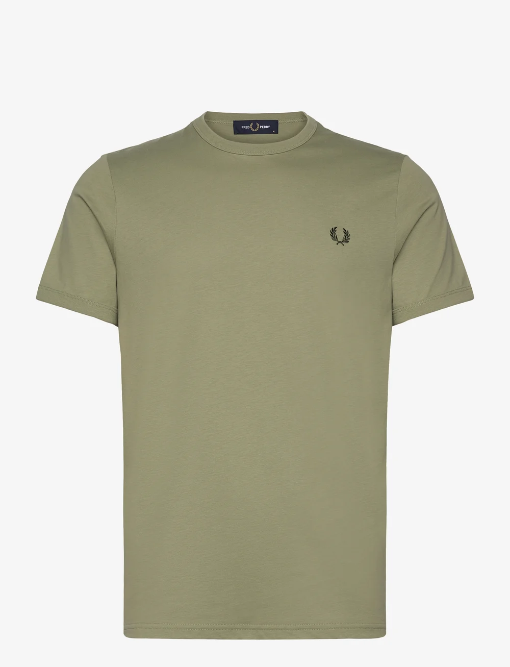 Fred Perry - RINGER T-SHIRT - kortærmede t-shirts - olive mint - 0