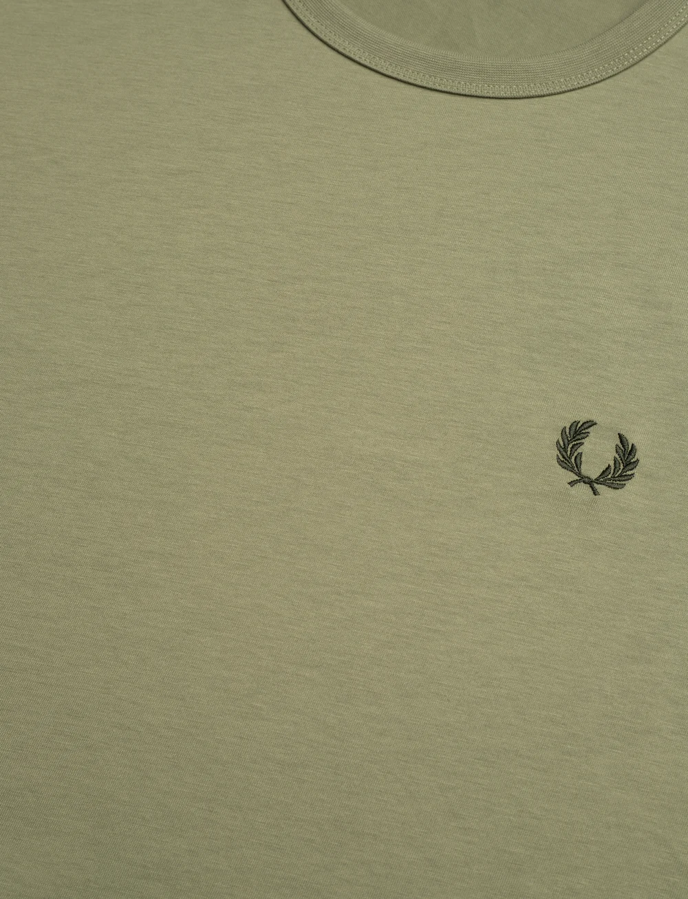 Fred Perry - RINGER T-SHIRT - kortærmede t-shirts - olive mint - 2