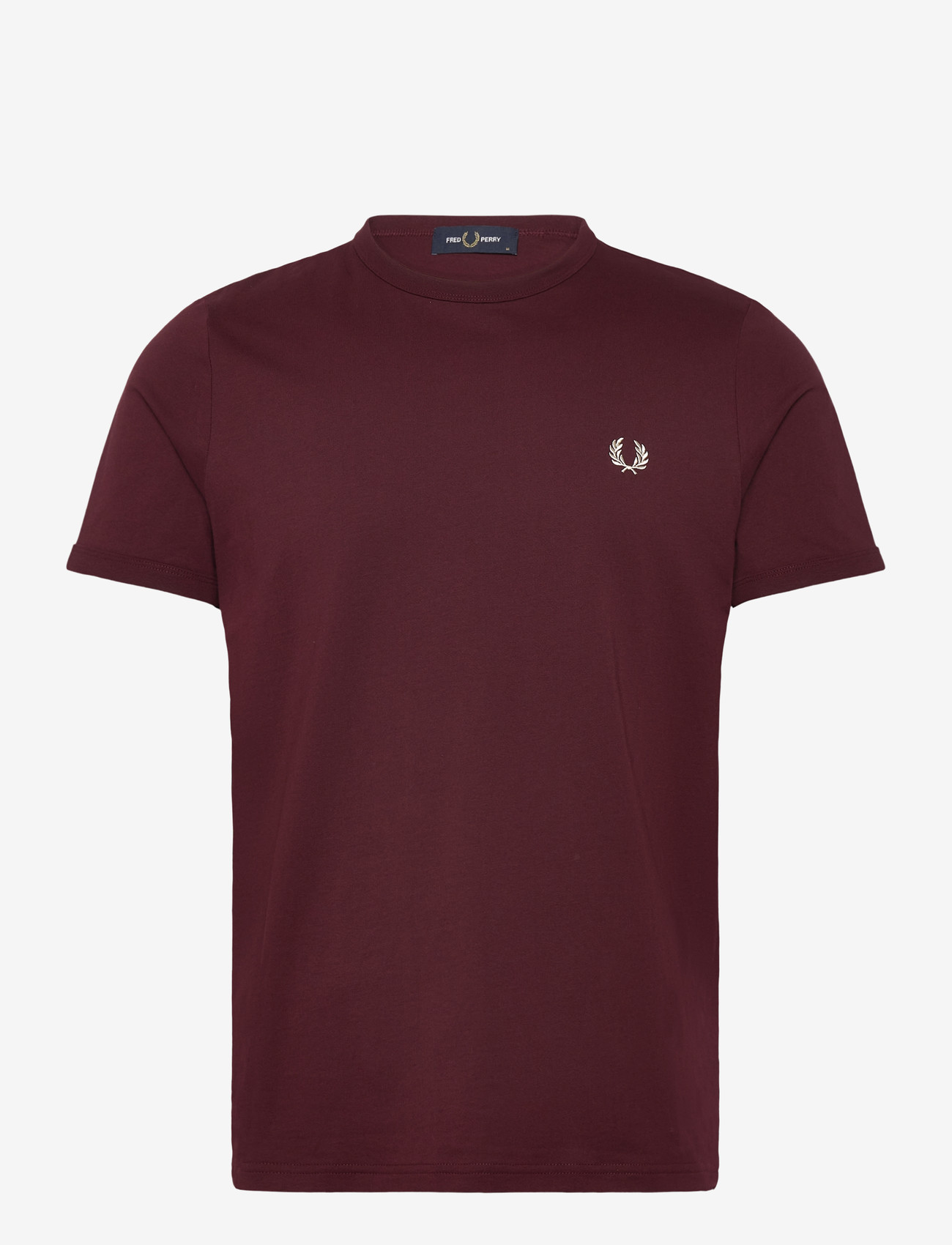 Fred Perry - RINGER T-SHIRT - lühikeste varrukatega t-särgid - oxblood - 0