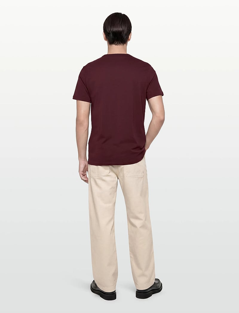 Fred Perry - RINGER T-SHIRT - kurzärmelig - oxblood - 4