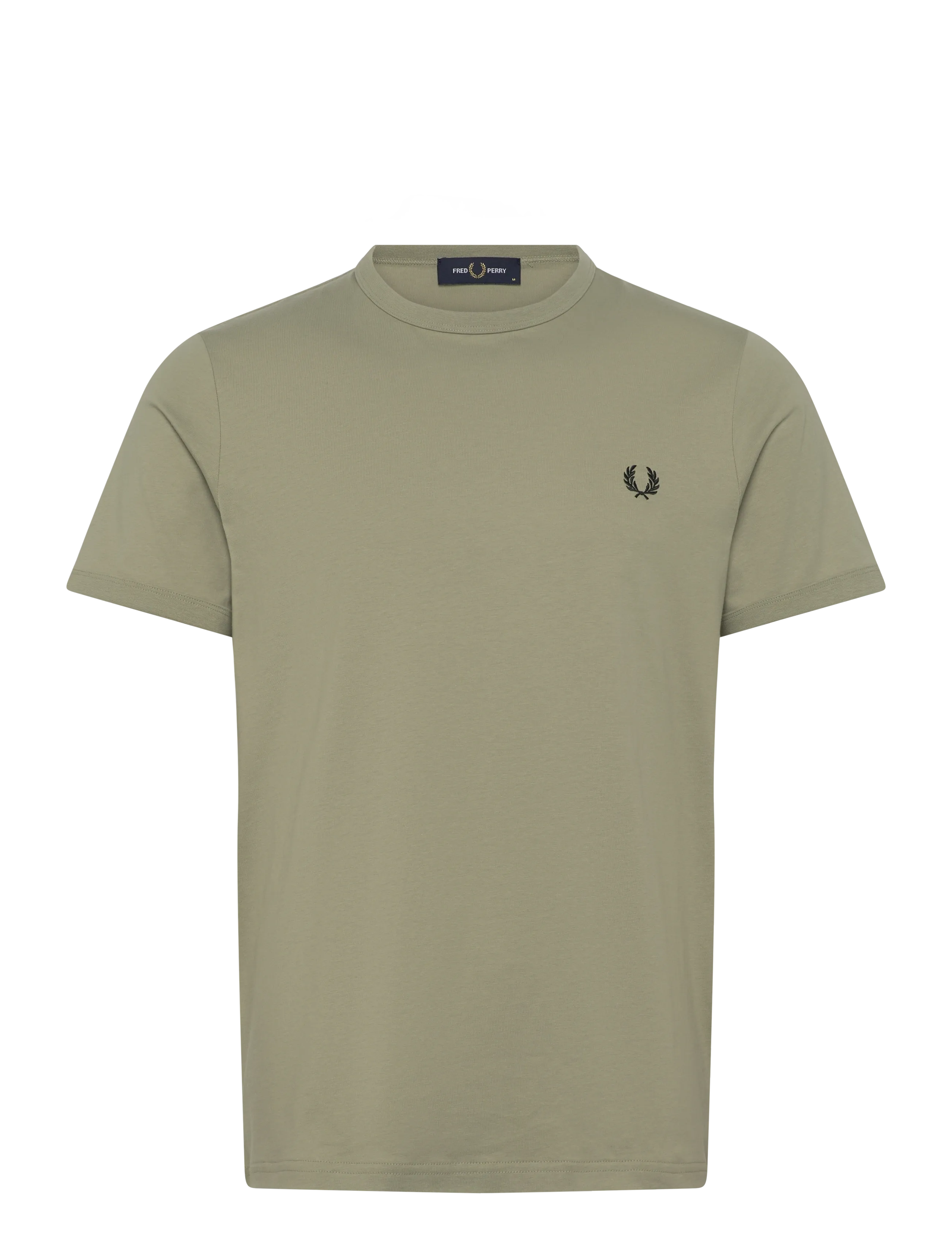 Fred Perry RINGER T-SHIRT - T-Shirts - SEAGRASS / khaki/green