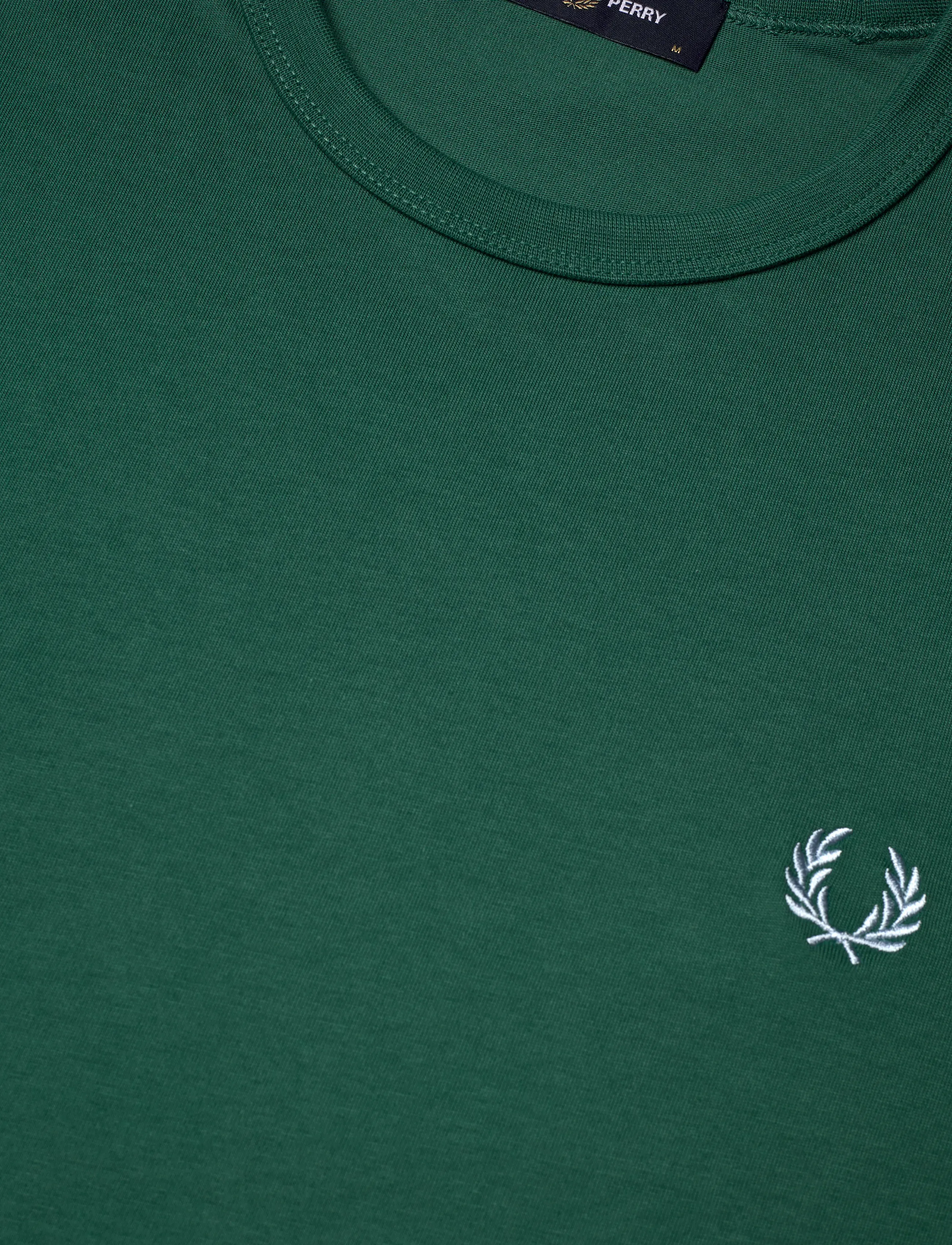Fred Perry - RINGER T-SHIRT - lühikeste varrukatega t-särgid - sport green - 4
