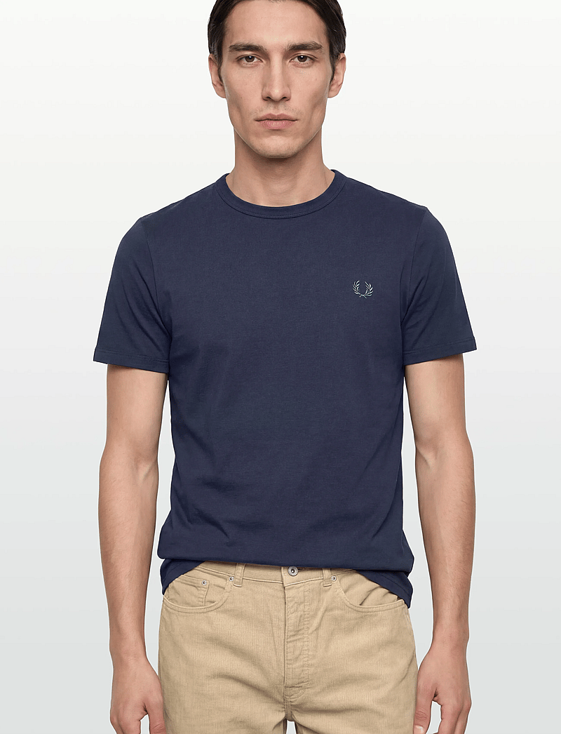 Fred Perry - RINGER T-SHIRT - kurzärmelig - tennis blue - 3
