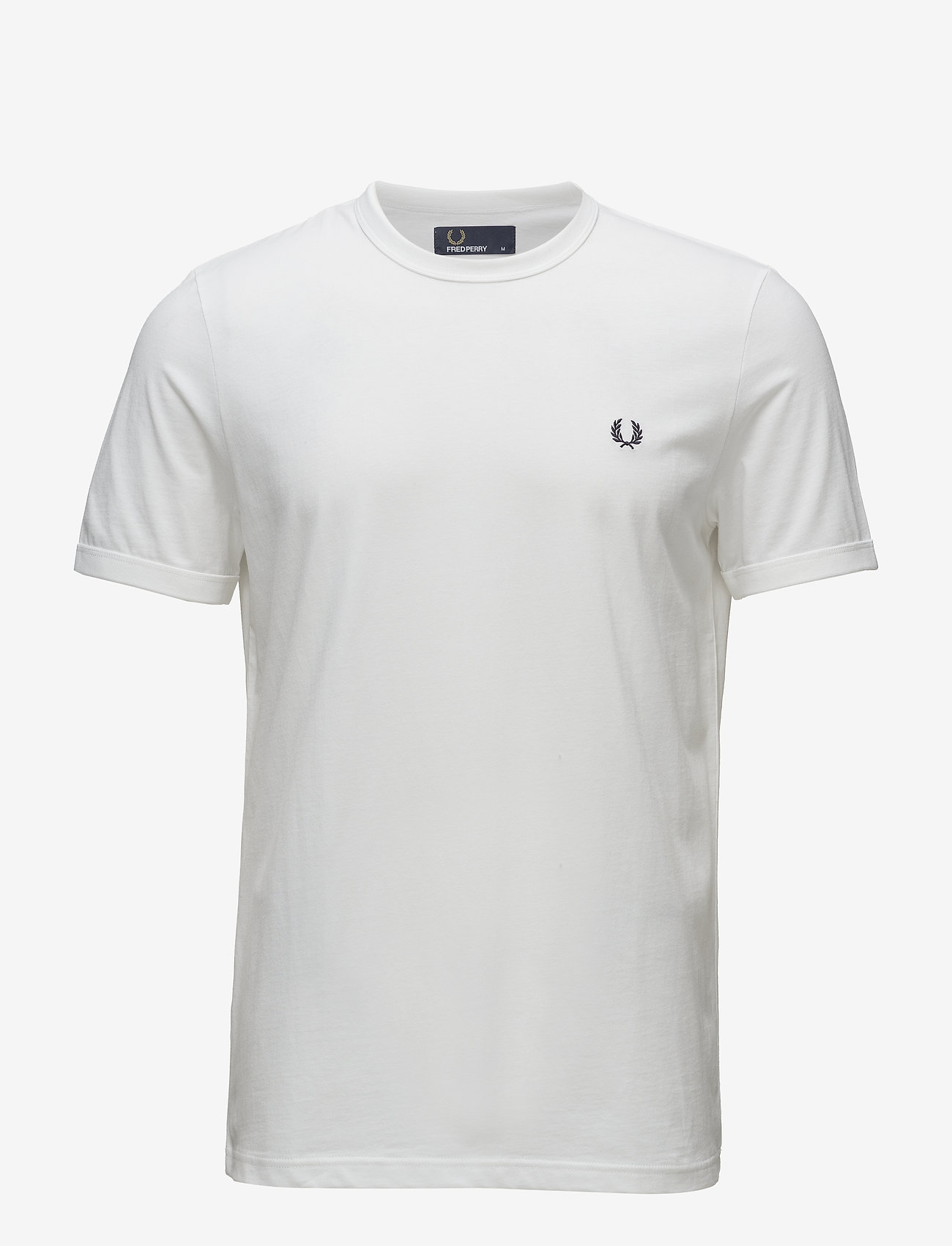 Fred Perry - RINGER T-SHIRT - kortärmade t-shirts - white - 0