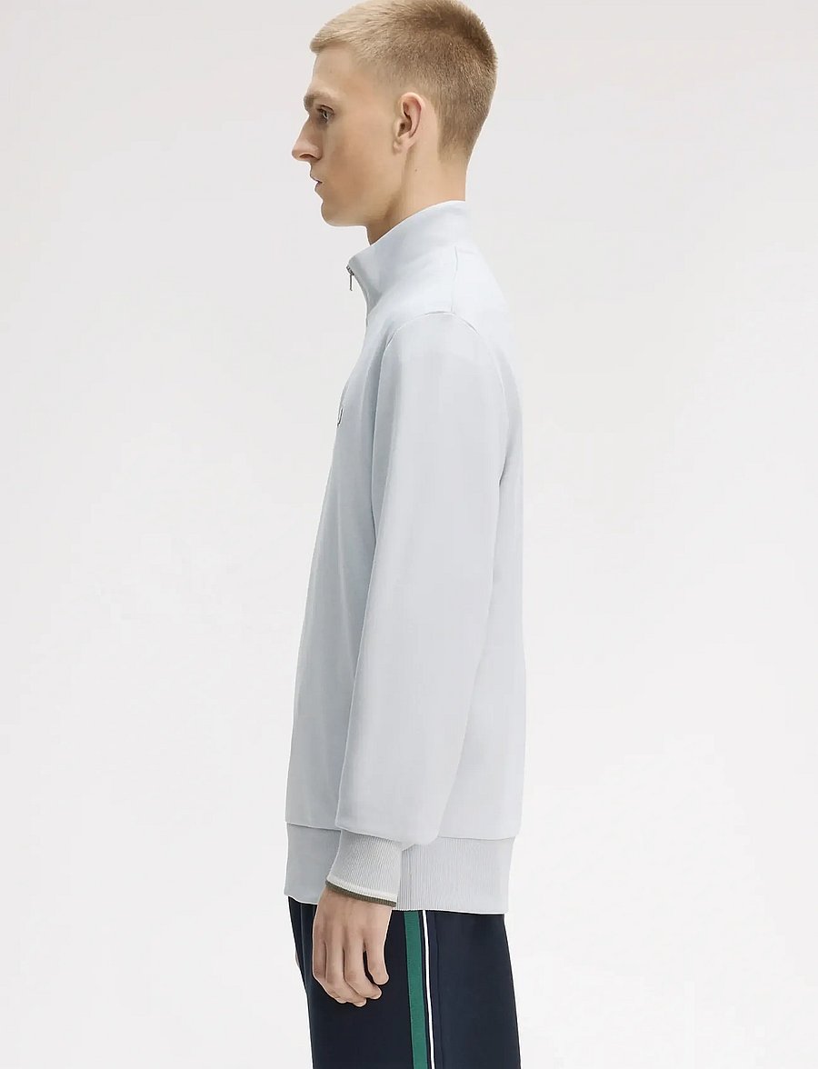 Fred Perry - HALF ZIP SWEATSHIRT - shop efter anledning - dusky blue / ecru / laurel wre - 3