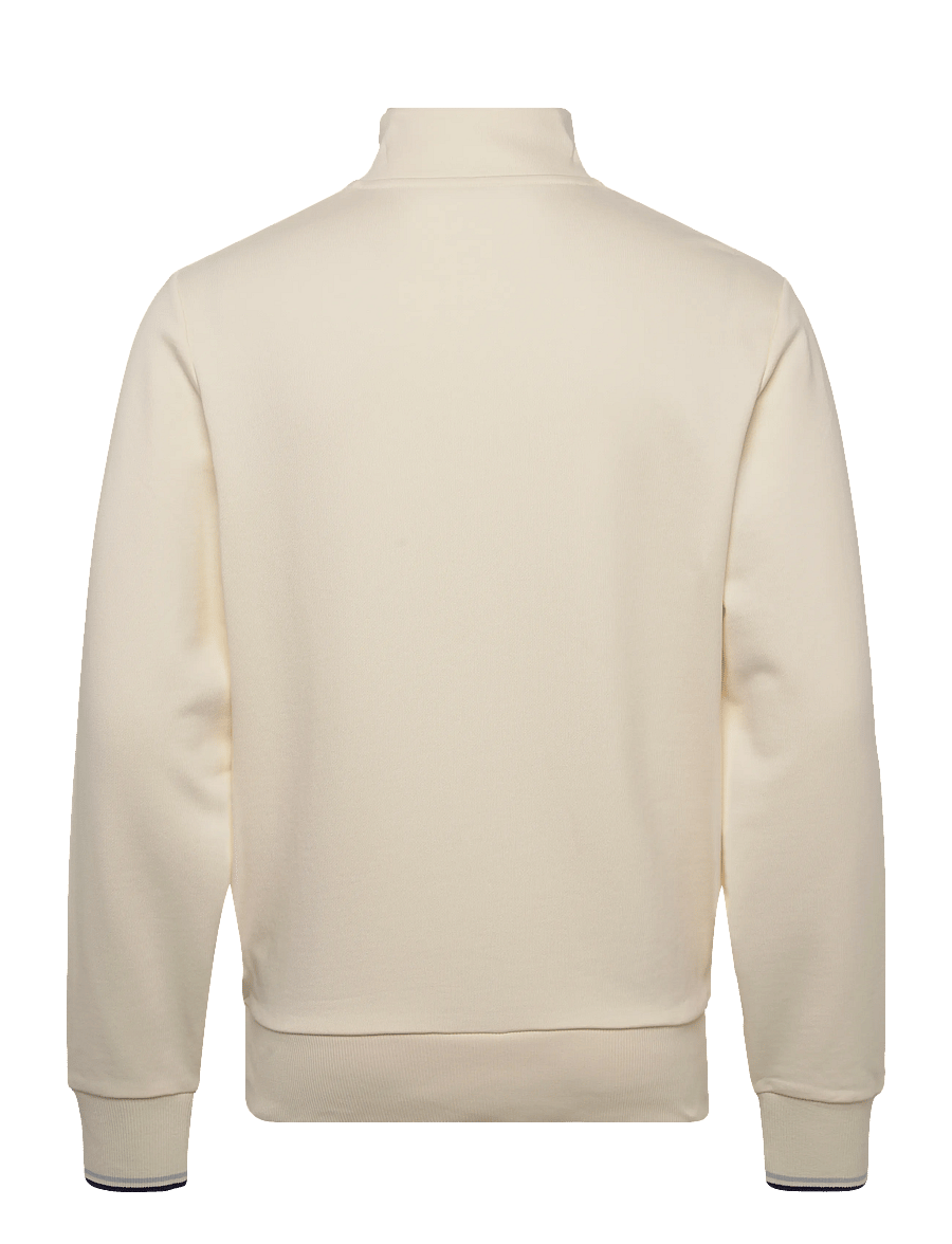 Fred Perry - HALF ZIP SWEATSHIRT - sweatshirts - ecru / dusky blue / french nav - 2