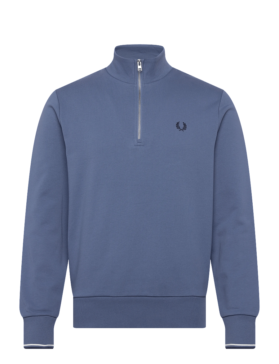 Fred Perry - HALF ZIP SWEATSHIRT - sweatshirts - abl/snwt/tnsbl - 1