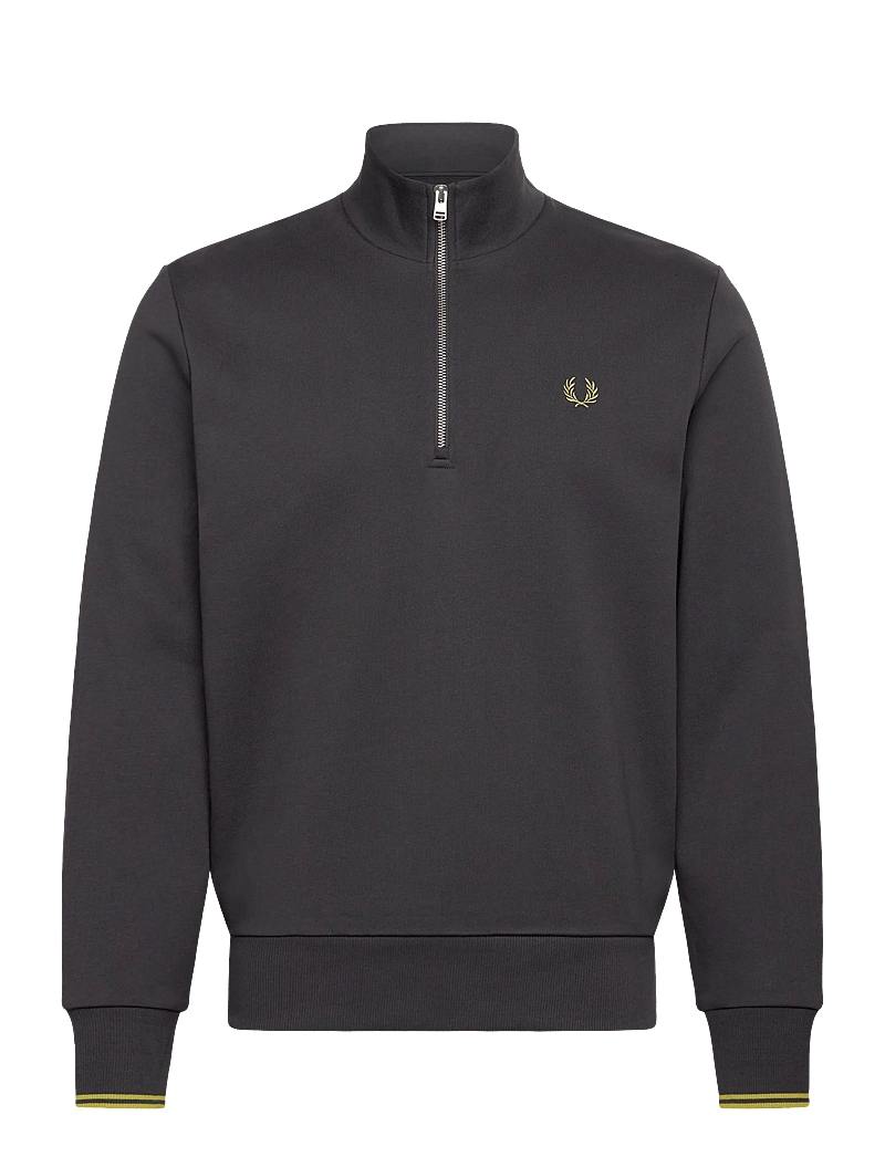 Fred Perry - HALF ZIP SWEATSHIRT - shoppa efter tillfälle - ancgr/tnnsblyell - 0