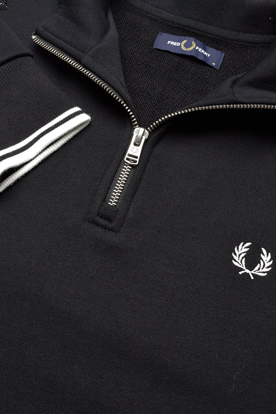 Fred Perry - HALF ZIP SWEATSHIRT - dressipluusid - black - 2