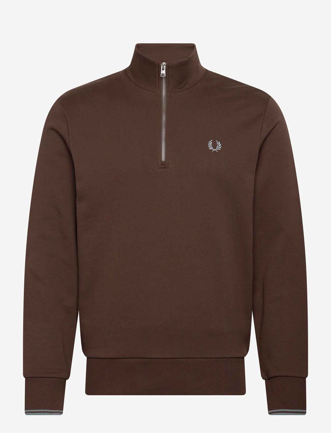 Fred Perry - HALF ZIP SWEATSHIRT - shop efter anledning - brnttbcc/stkprtb - 0