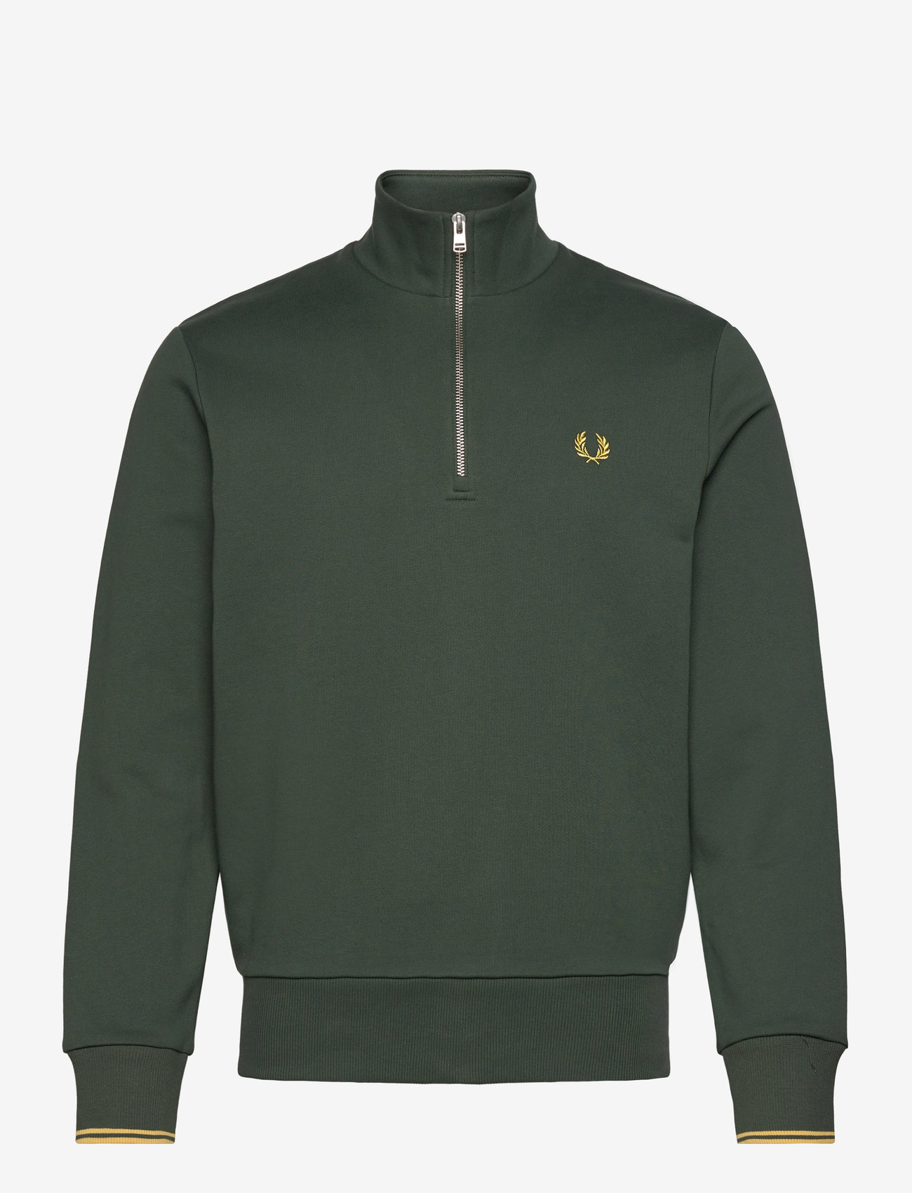 Fred Perry - HALF ZIP SWEATSHIRT - shop efter anledning - court green - 0