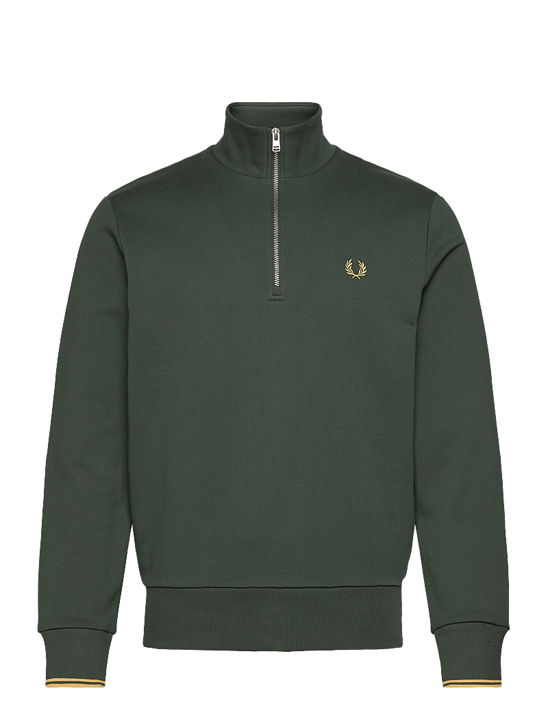 Fred Perry - HALF ZIP SWEATSHIRT - shop efter anledning - court green - 0