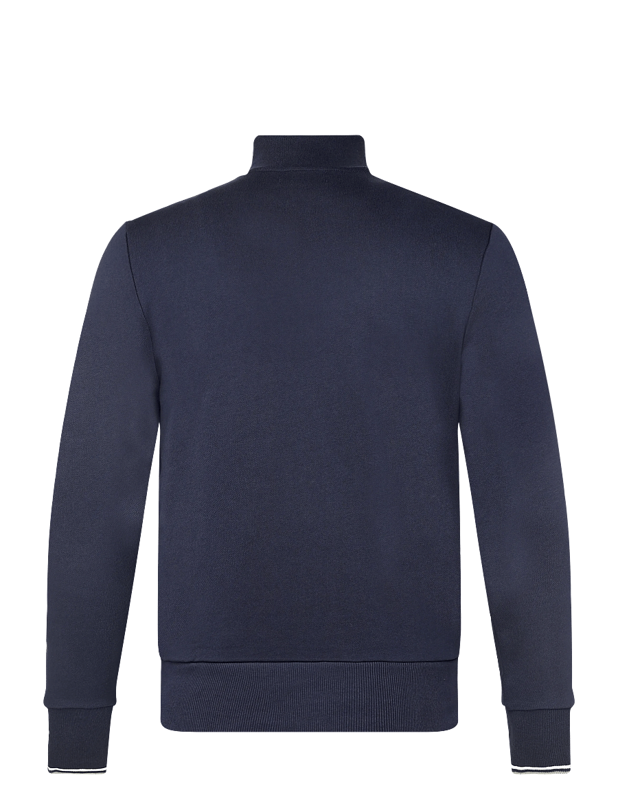 Fred Perry - HALF ZIP SWEATSHIRT - sweatshirts - dkaf/ecru/seagrs - 1