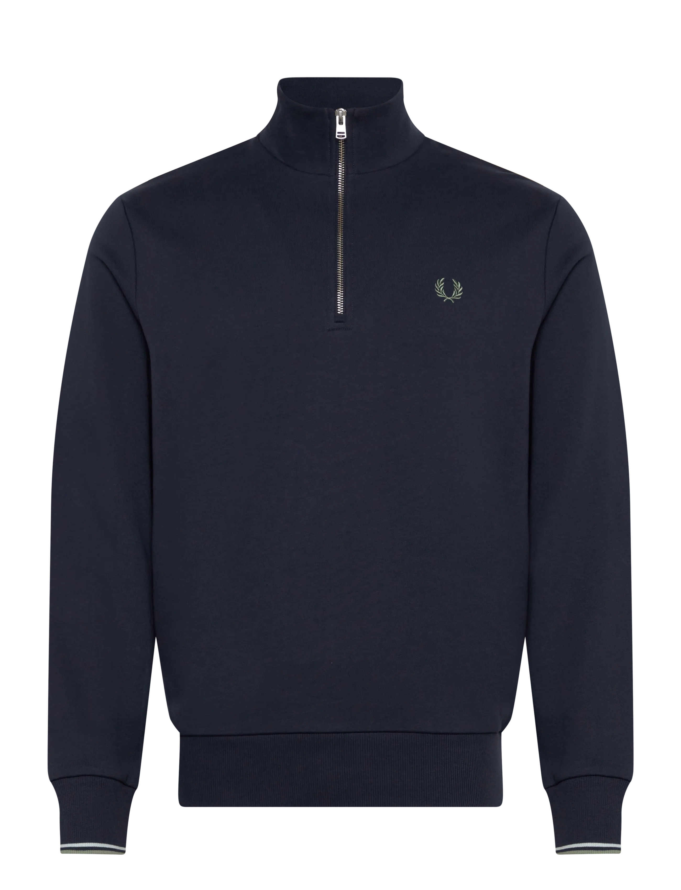 Fred Perry Half Zip Sweatshirt, S, Sweatshirts & Hoodies, Marineblau - Sweatshirts, Männerswear