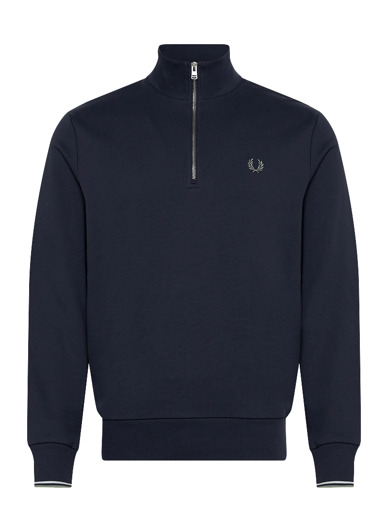 Fred Perry - HALF ZIP SWEATSHIRT - shop by occasion - drkairf/lic/bayl - 0