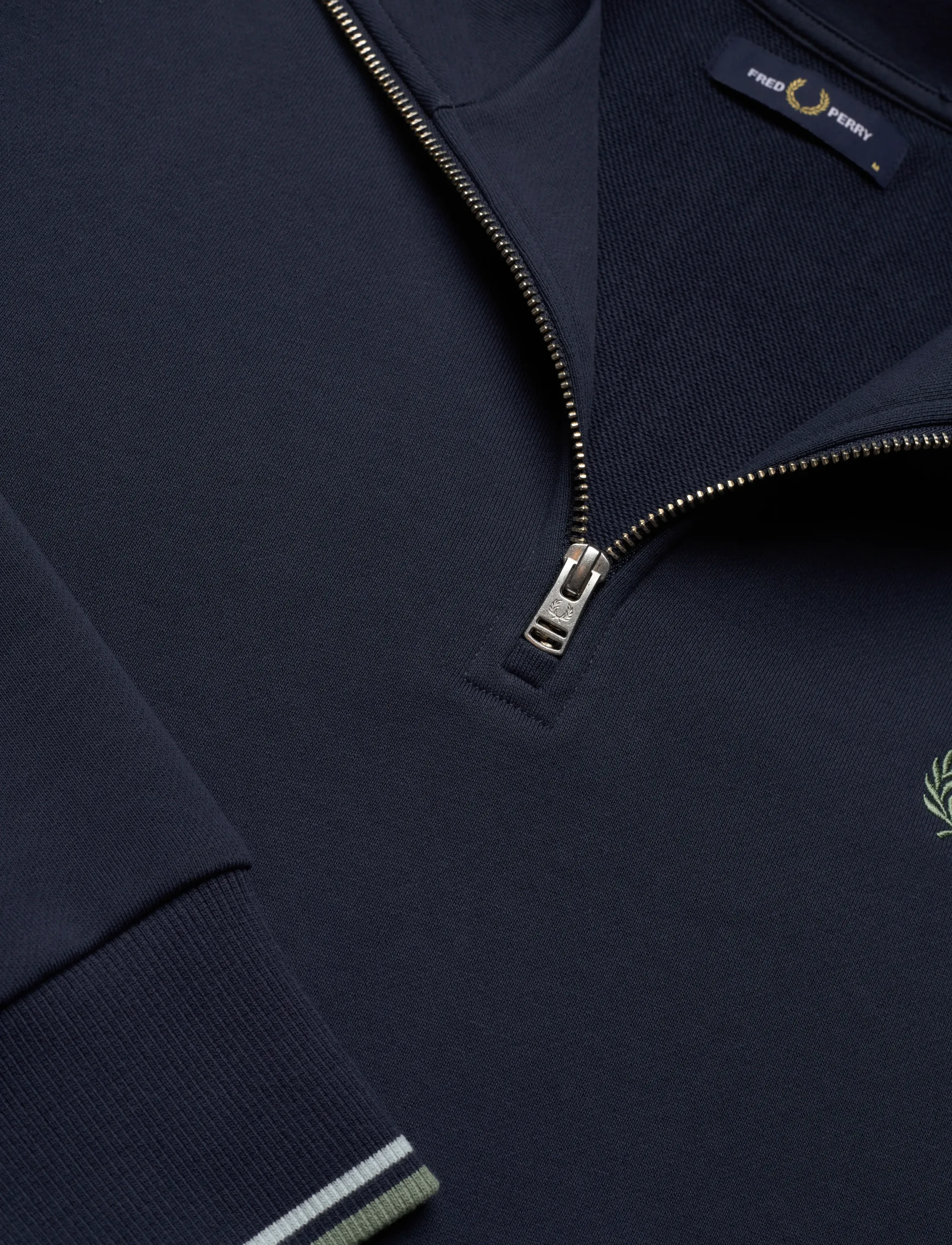 Fred Perry - HALF ZIP SWEATSHIRT - dressipluusid - drkairf/lic/bayl - 2