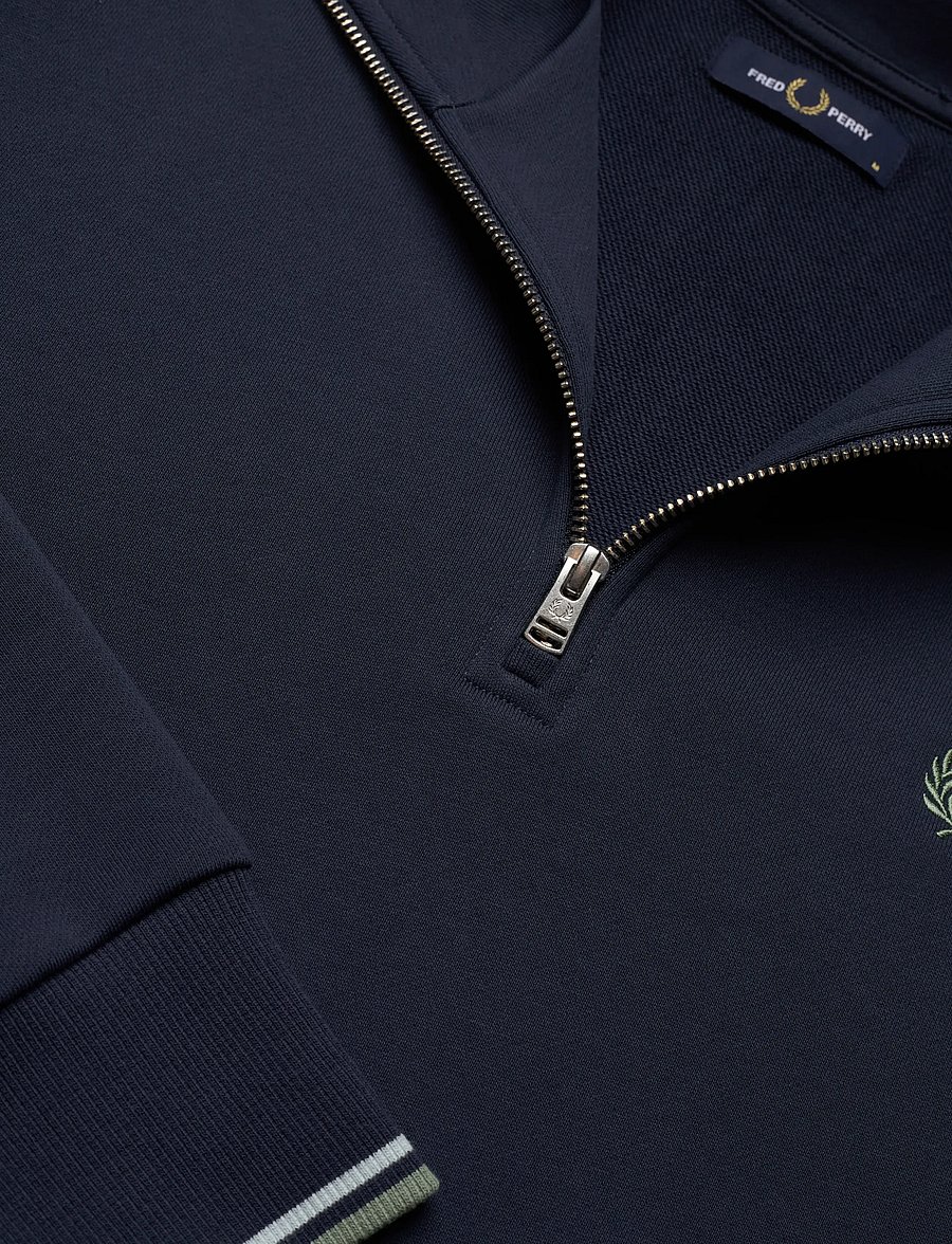Fred Perry - HALF ZIP SWEATSHIRT - shop by occasion - drkairf/lic/bayl - 2