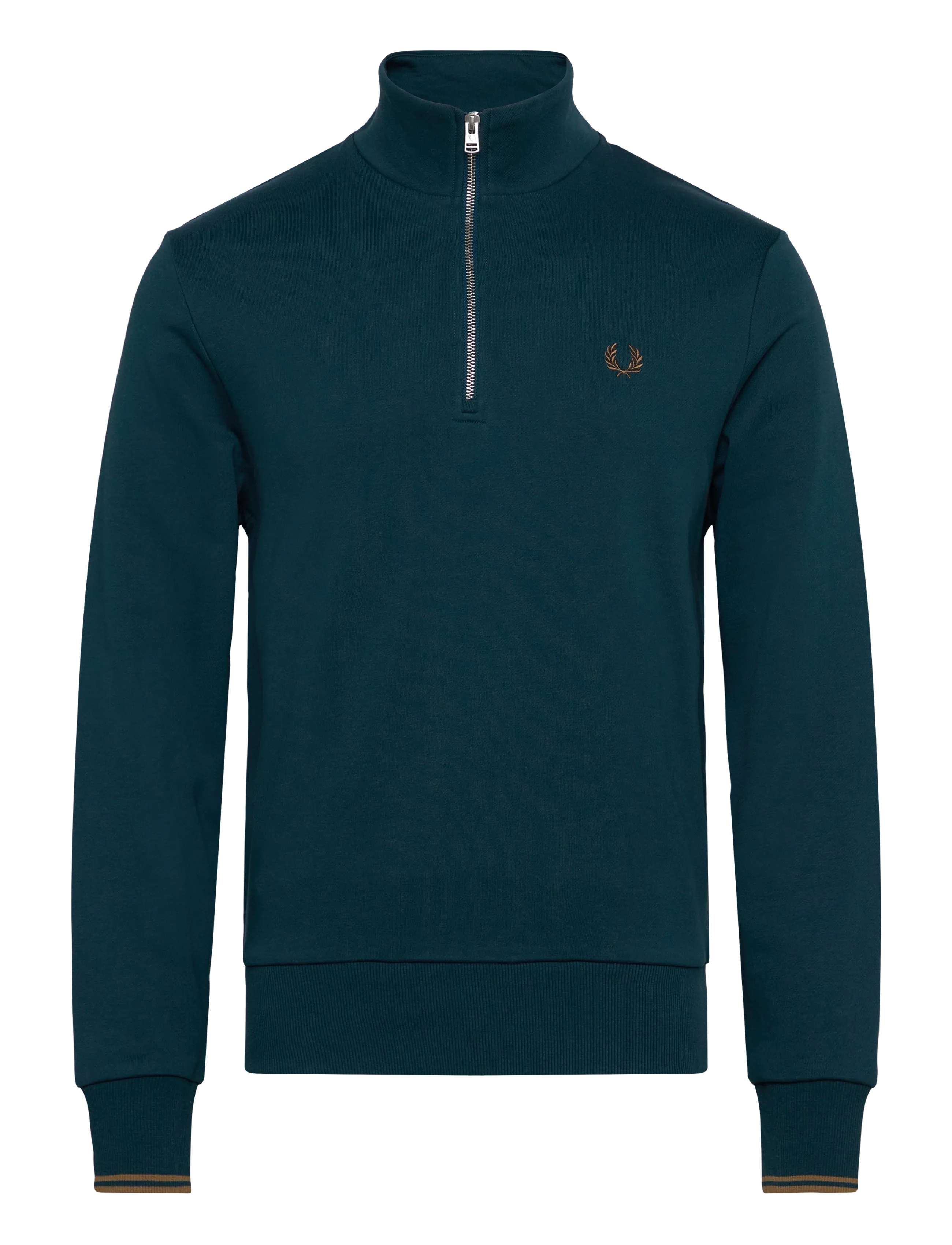 HALF ZIP SWEATSHIRT - DRKPTRL/SHDSTONE