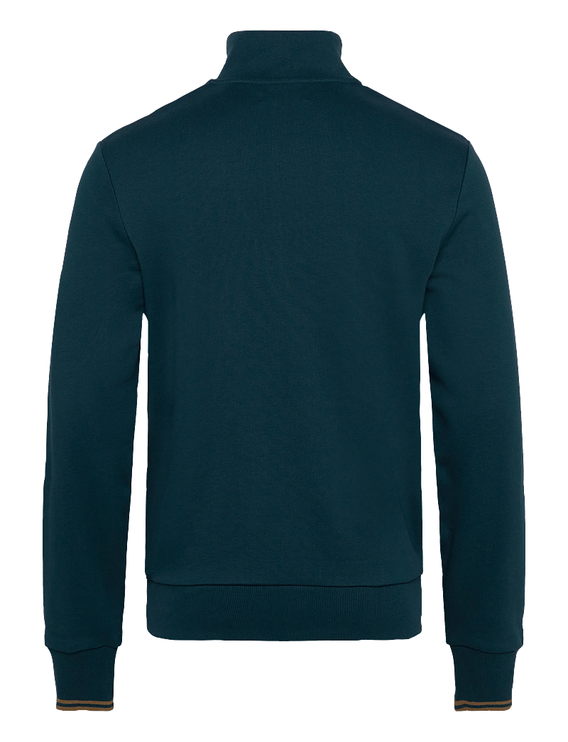 Fred Perry - HALF ZIP SWEATSHIRT - shoppa efter tillfälle - drkptrl/shdstone - 1