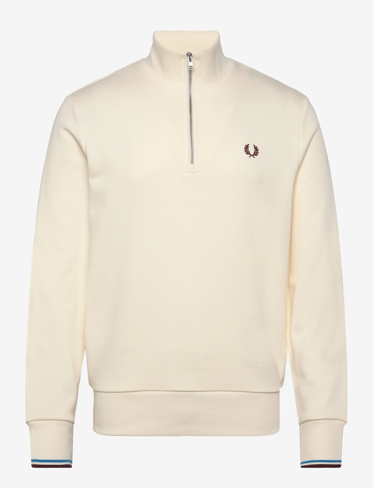 Fred Perry - HALF ZIP SWEATSHIRT - shop efter anledning - ecr/crtblu/oxblo - 0