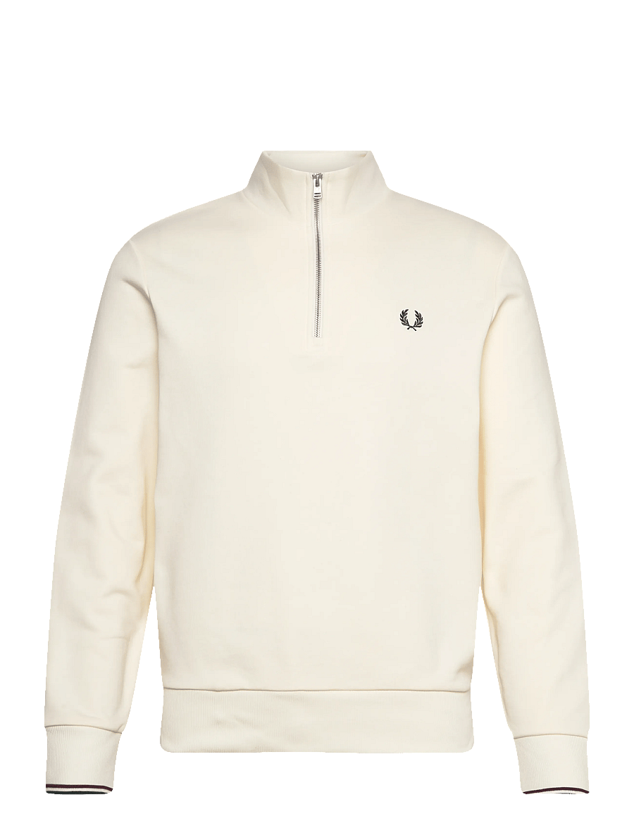 Fred Perry - HALF ZIP SWEATSHIRT - sweats - ecr/oxbld/grsrts - 1