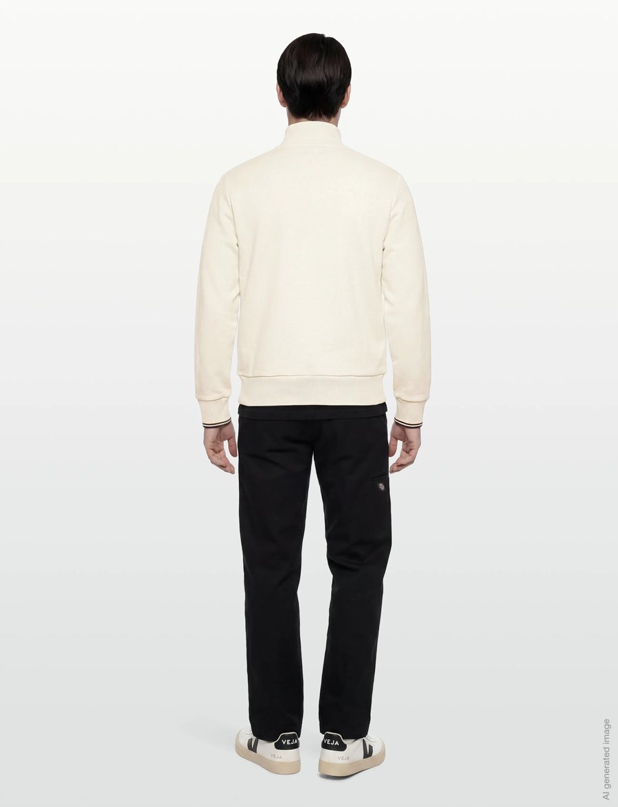 Fred Perry - HALF ZIP SWEATSHIRT - sweats - ecr/oxbld/grsrts - 4