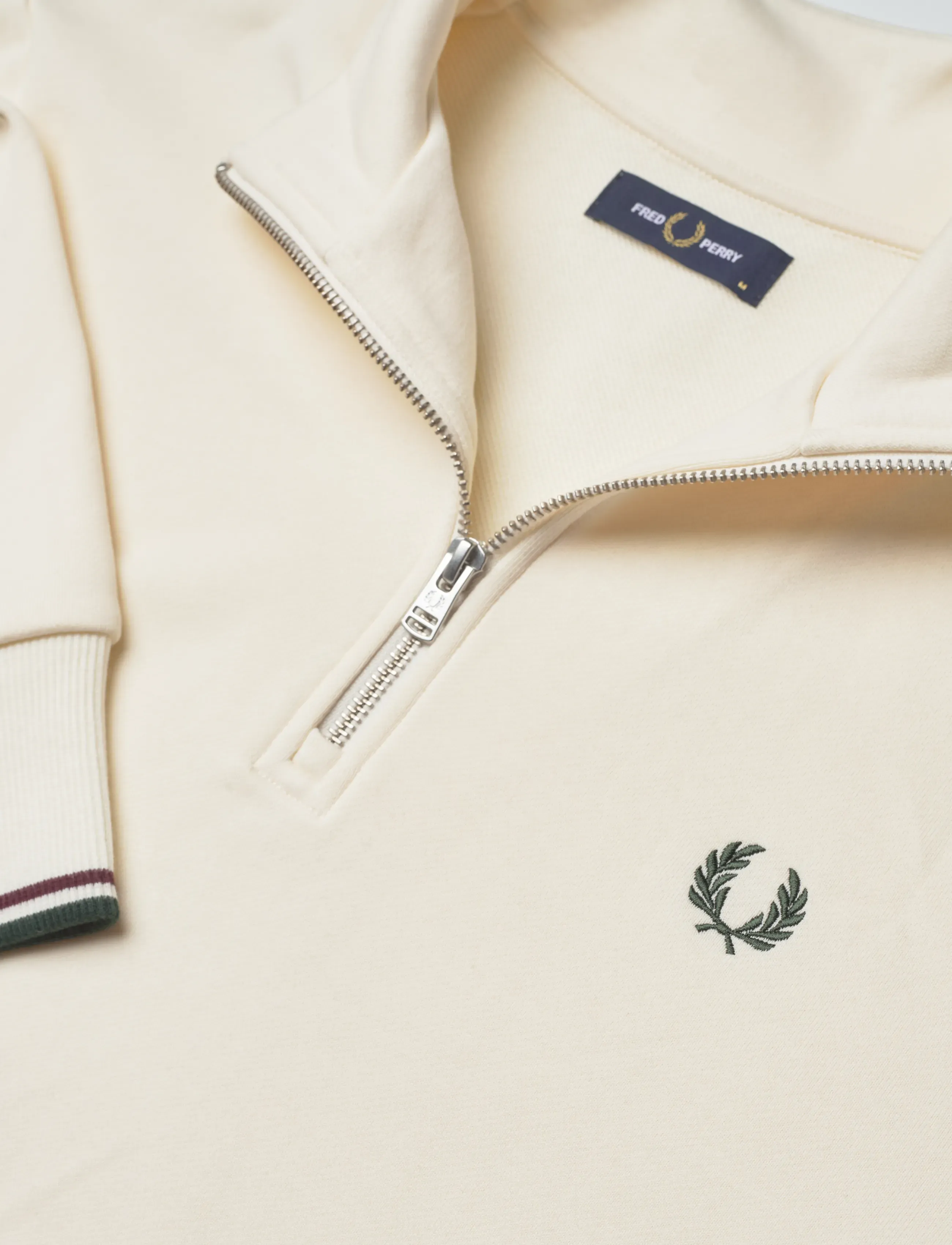 Fred Perry - HALF ZIP SWEATSHIRT - sweats - ecr/oxbld/grsrts - 5