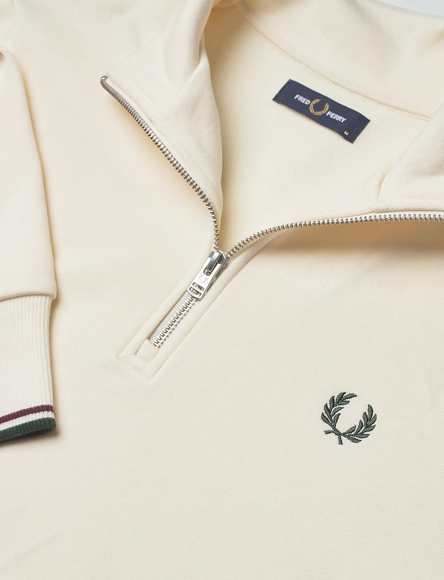 Fred Perry - HALF ZIP SWEATSHIRT - sweats - ecr/oxbld/grsrts - 5