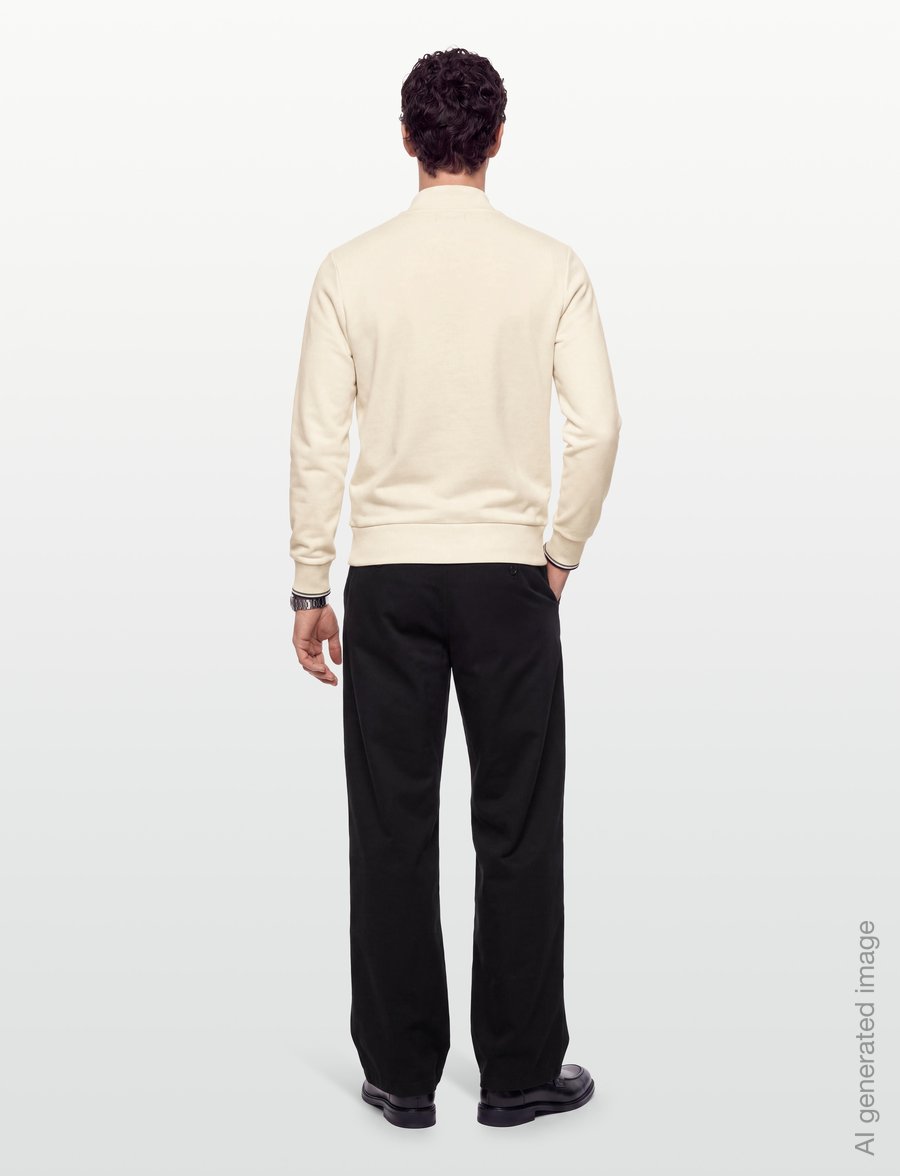 Fred Perry - HALF ZIP SWEATSHIRT - sweatshirts - ecr/seagrs/dkair - 4
