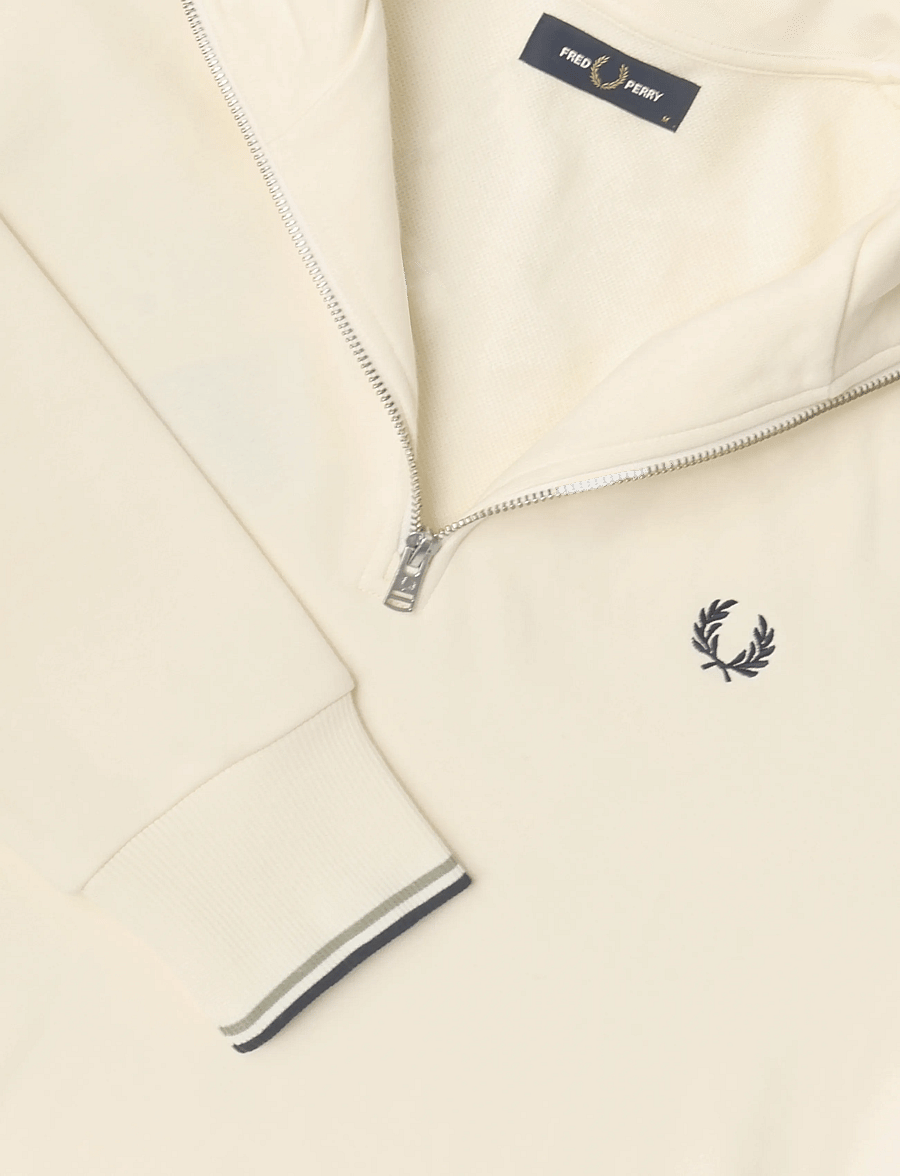 Fred Perry - HALF ZIP SWEATSHIRT - shop by occasion - ecr/seagrs/dkair - 2