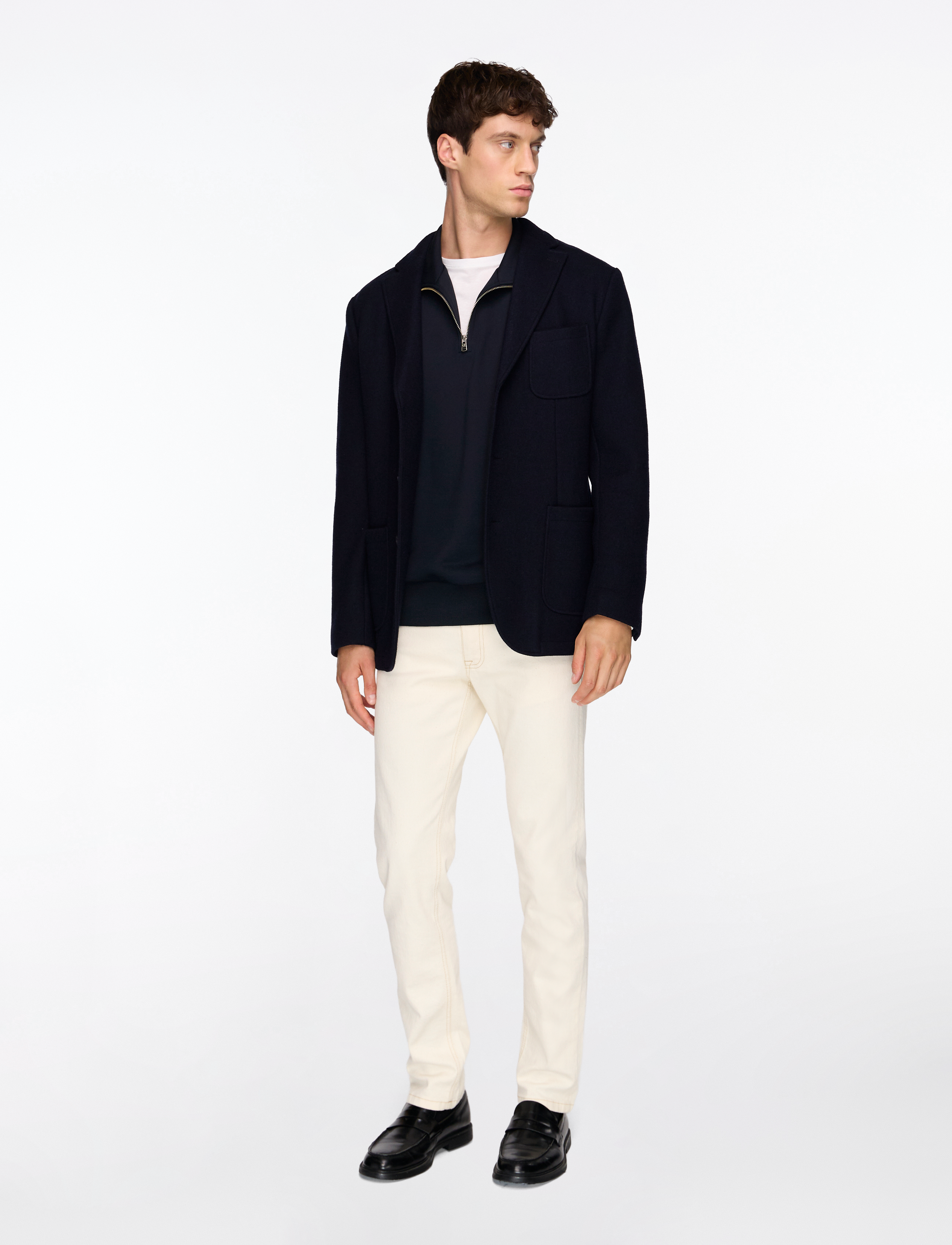 Fred Perry - HALF ZIP SWEATSHIRT - puhkuse põhitooted - navy - 2