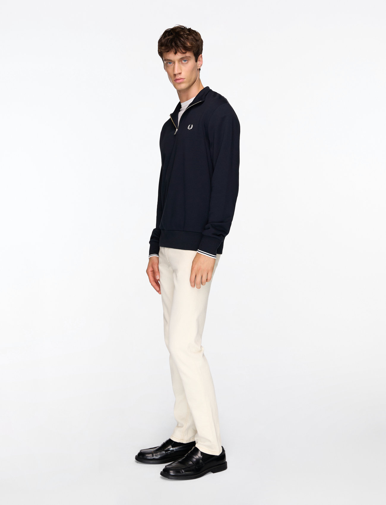 Fred Perry - HALF ZIP SWEATSHIRT - shoppa efter tillfälle - navy - 3