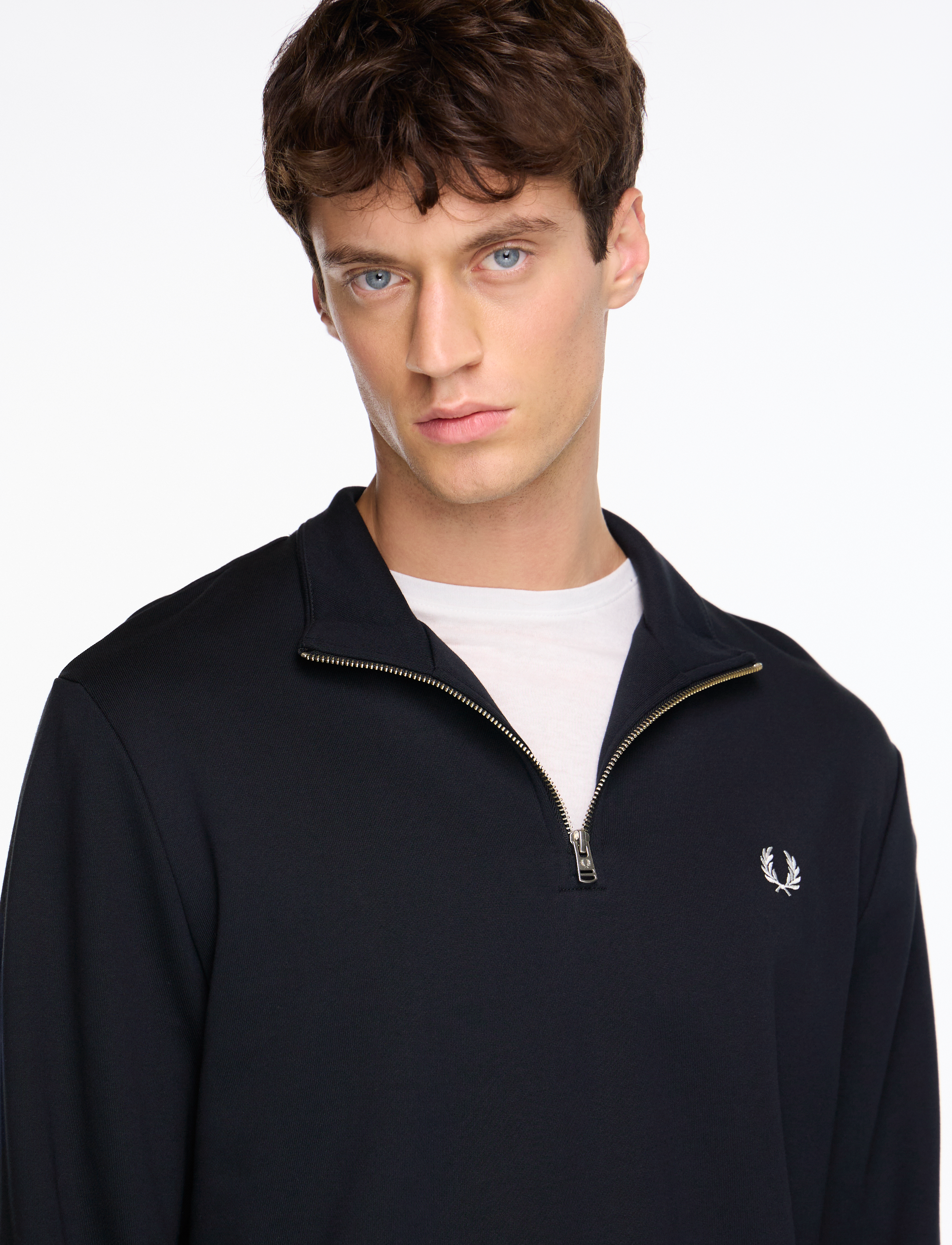 Fred Perry Half Zip Sweatshirt (FPYM3574) - Sweatshirts - Boozt.com