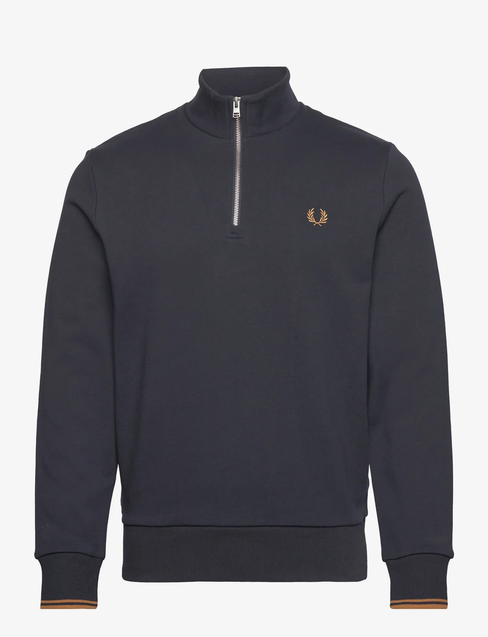 Fred Perry - HALF ZIP SWEATSHIRT - osta olukorra järgi - navy/darkcaramel - 1