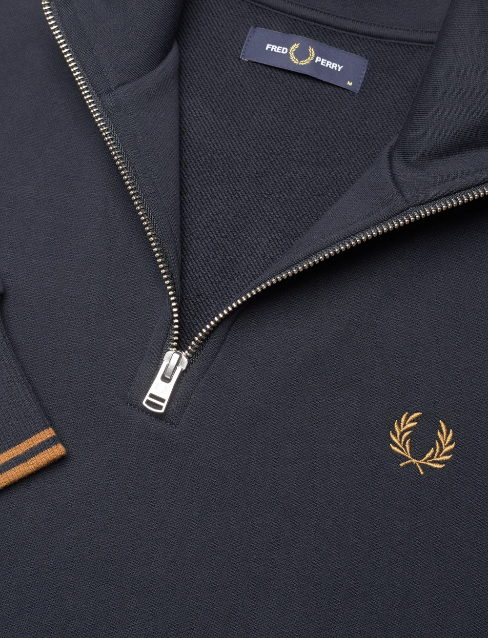 Fred Perry - HALF ZIP SWEATSHIRT - osta olukorra järgi - navy/darkcaramel - 5