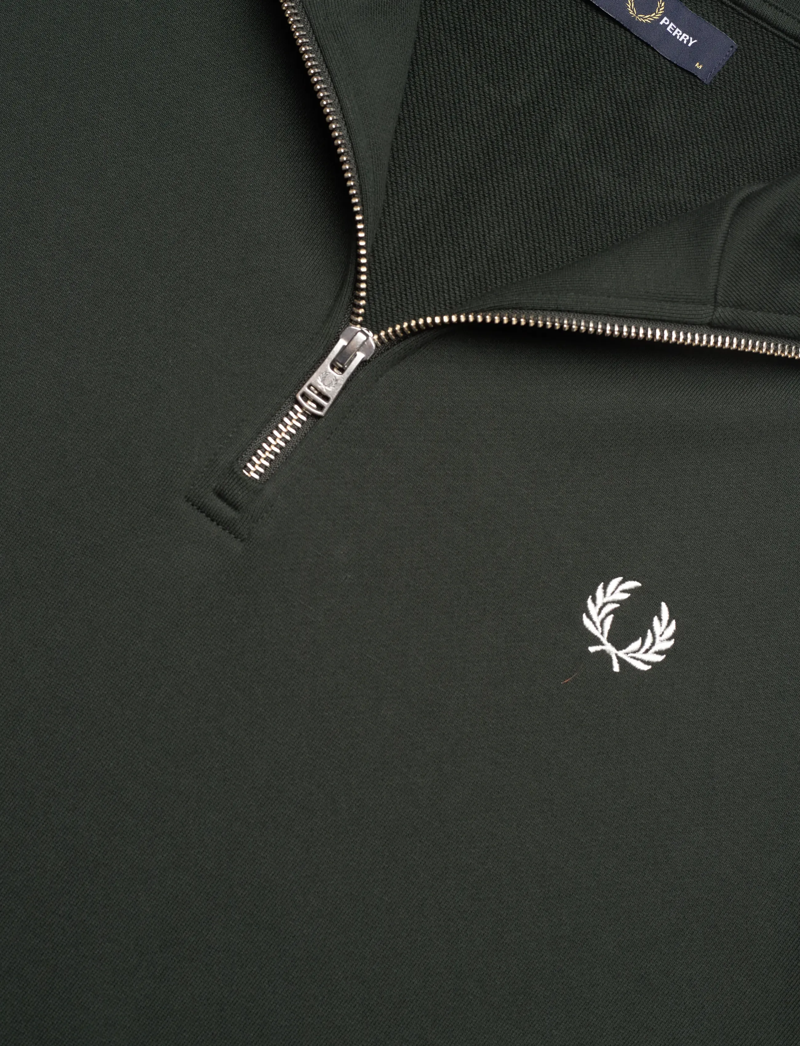Fred Perry - HALF ZIP SWEATSHIRT - swetry - nightgreen/snwht - 2