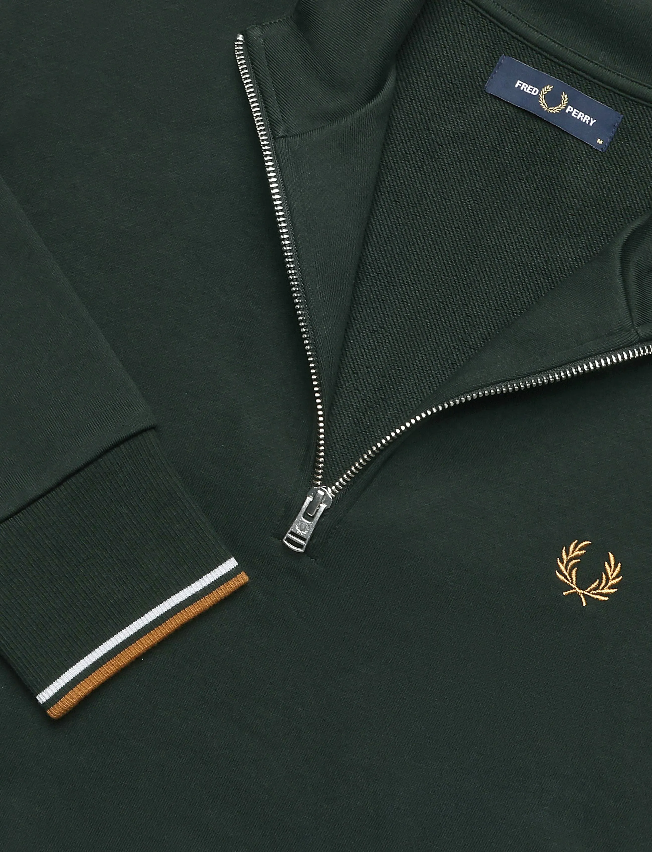 Fred Perry - HALF ZIP SWEATSHIRT - shop by occasion - ntgrn/dskbl/dkca - 2