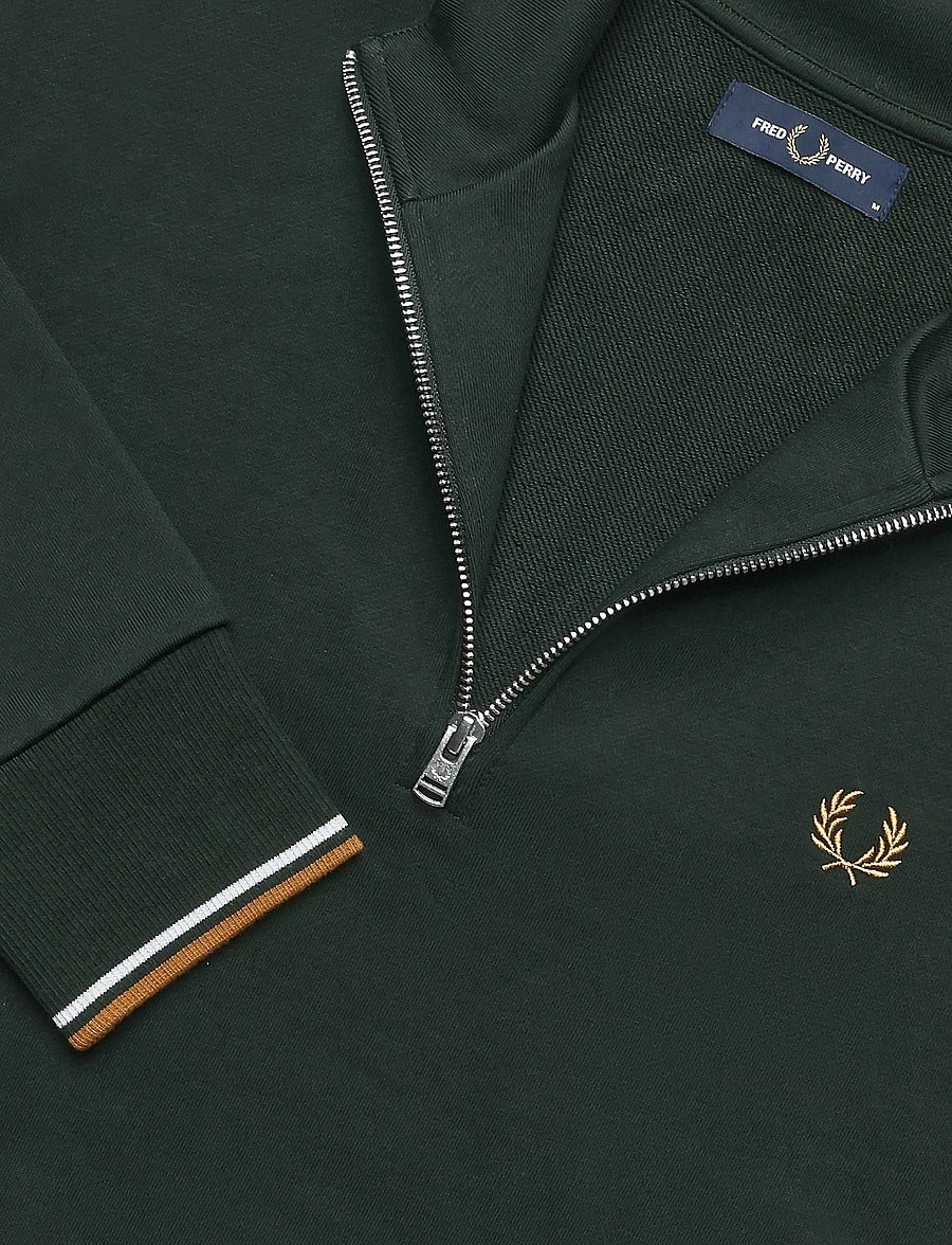 Fred Perry - HALF ZIP SWEATSHIRT - shop by occasion - ntgrn/dskbl/dkca - 2