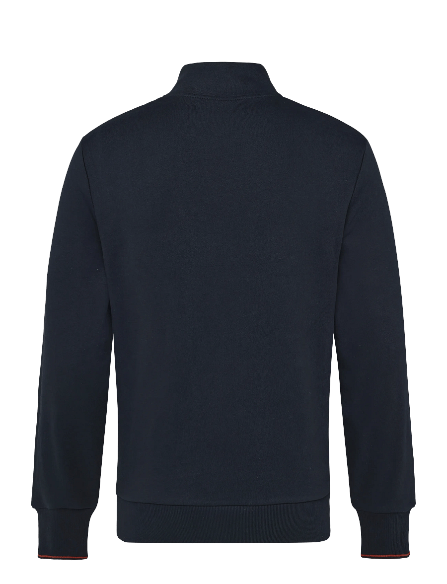 Fred Perry - HALF ZIP SWEATSHIRT - shop by occasion - nvy/brndy/rchbrn - 1