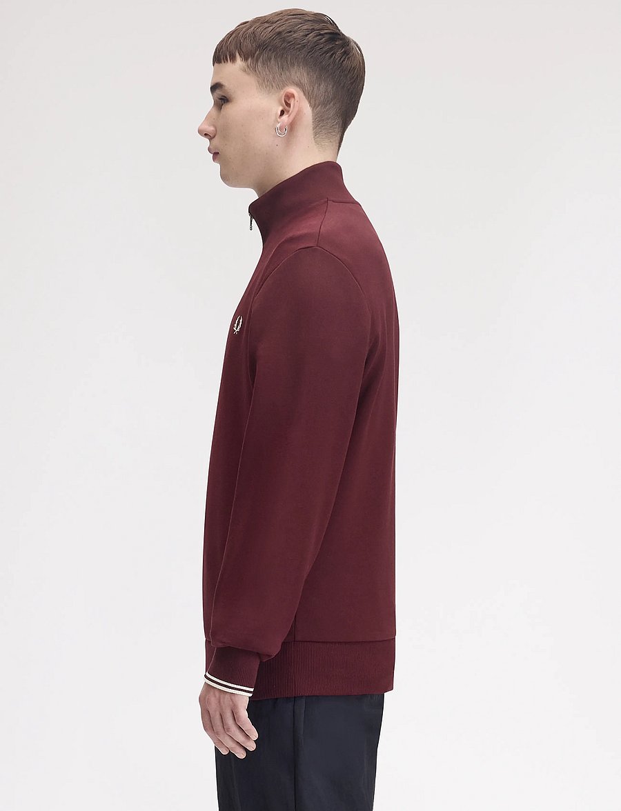 Fred Perry - HALF ZIP SWEATSHIRT - shop by occasion - oxblood/ecru - 3