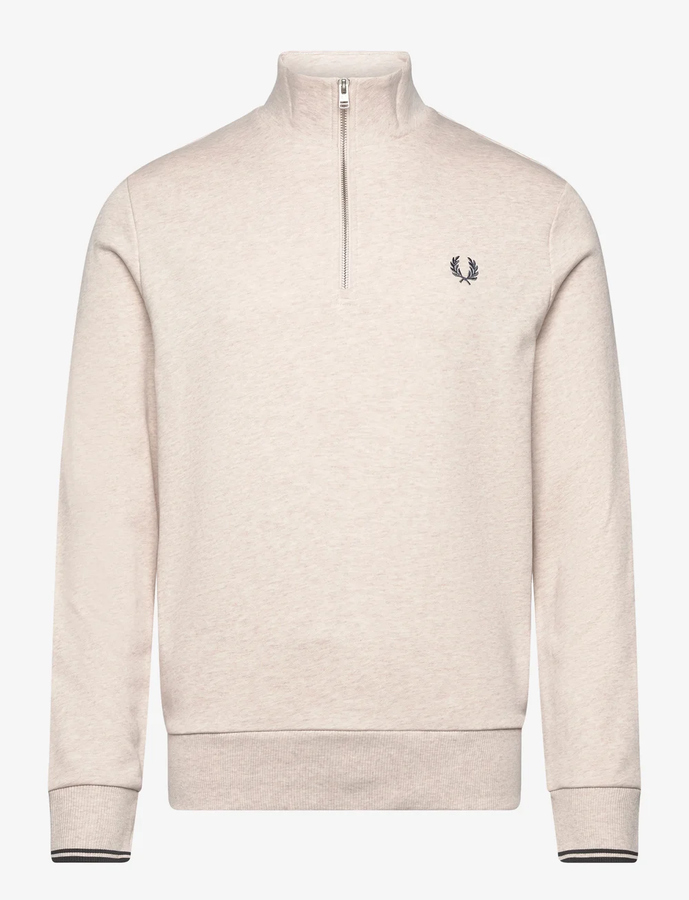 Fred Perry - HALF ZIP SWEATSHIRT - shop by occasion - porridge m/anchor grey - 0