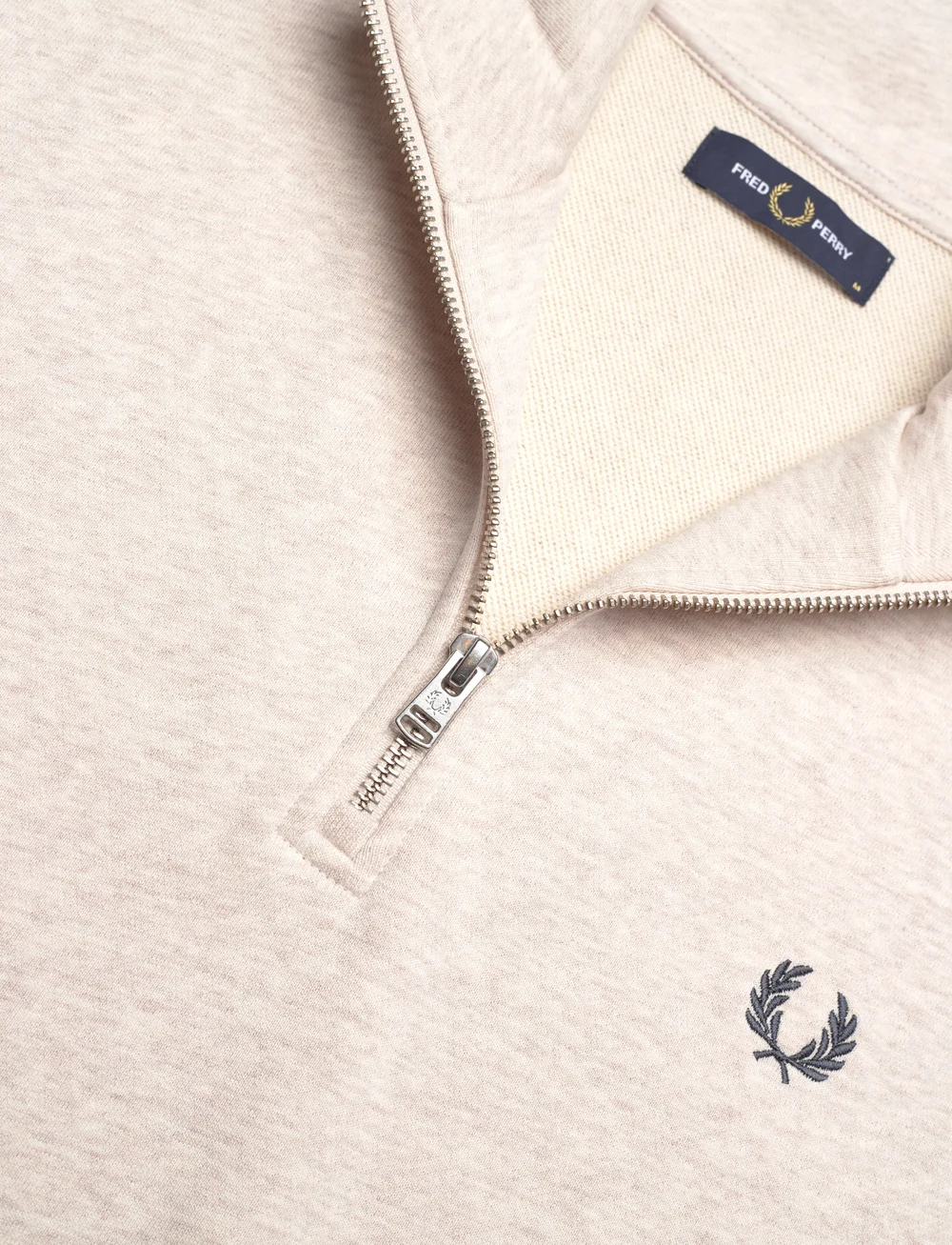 Fred Perry - HALF ZIP SWEATSHIRT - shop by occasion - porridge m/anchor grey - 2