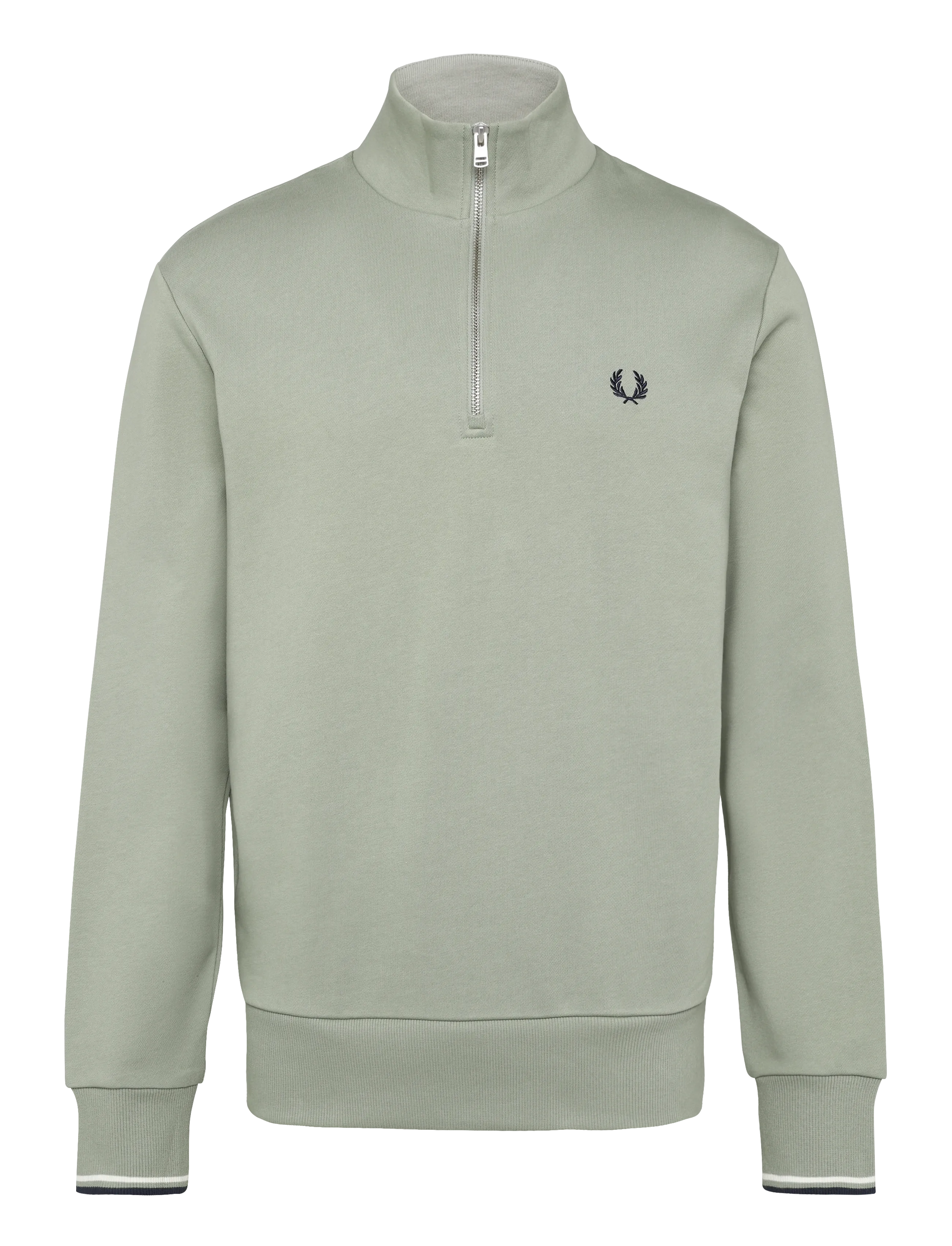 Fred Perry HALF ZIP SWEATSHIRT - Sweatshirts - SEAGRS/ECR/DKAIR / green