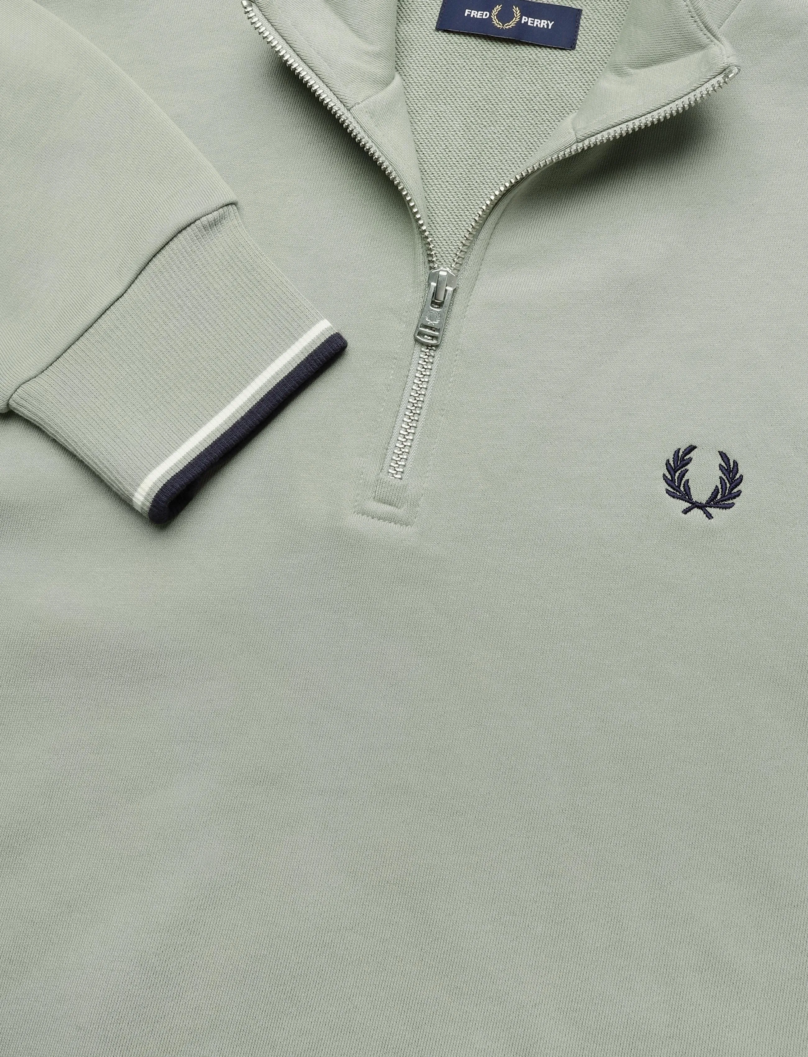 Fred Perry - HALF ZIP SWEATSHIRT - shop by occasion - seagrs/ecr/dkair - 2