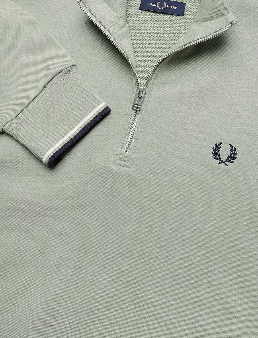 Fred Perry - HALF ZIP SWEATSHIRT - shop by occasion - seagrs/ecr/dkair - 2