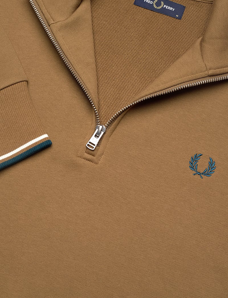 Fred Perry - HALF ZIP SWEATSHIRT - shop efter anledning - shdstn/ecr/dkpet - 2